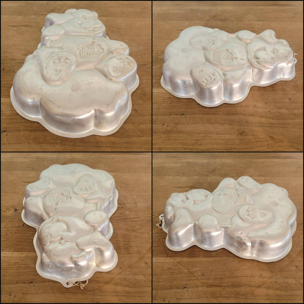 1980s Wilton character aluminum baking tins