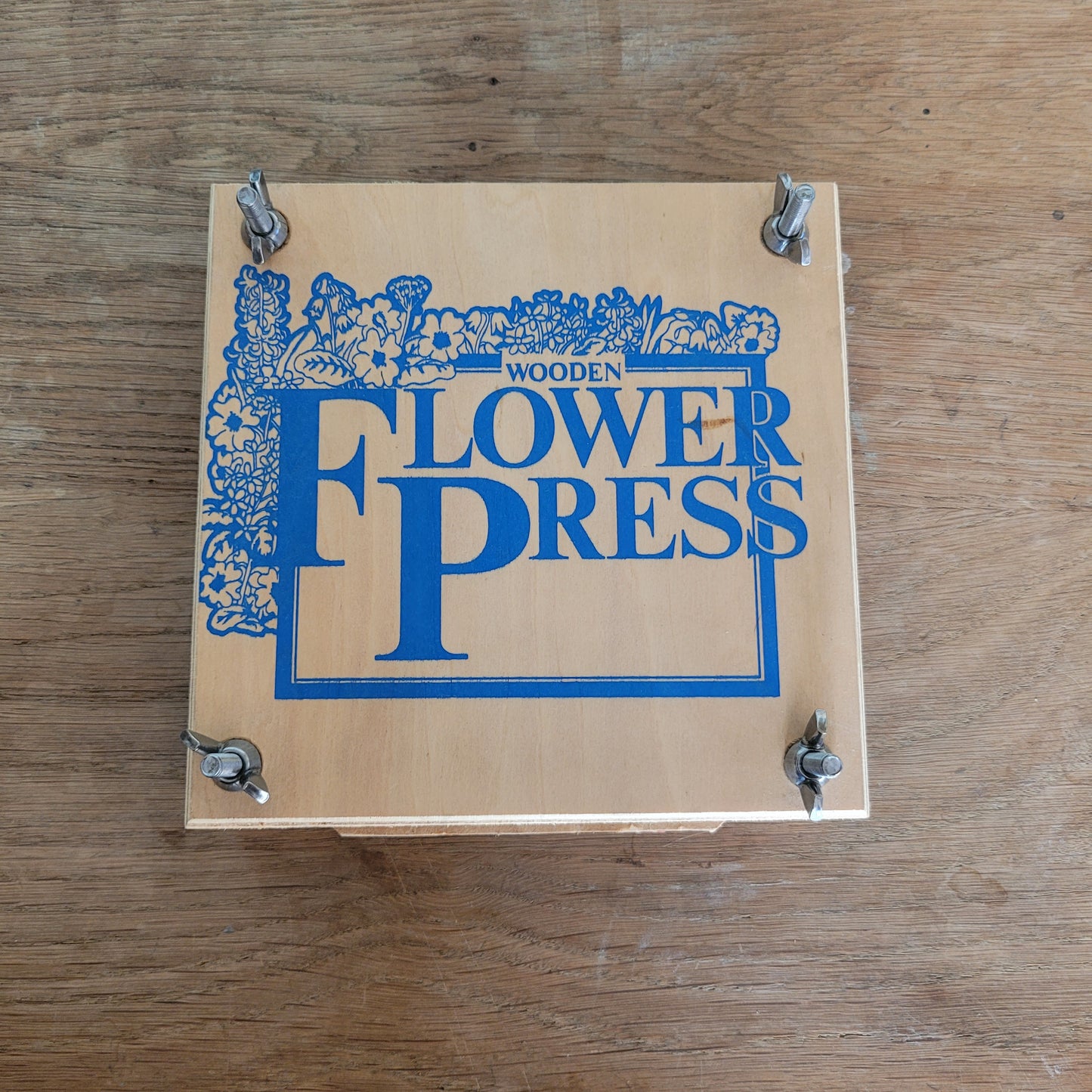 1979 Michael Stanfield wooden flower press with original box