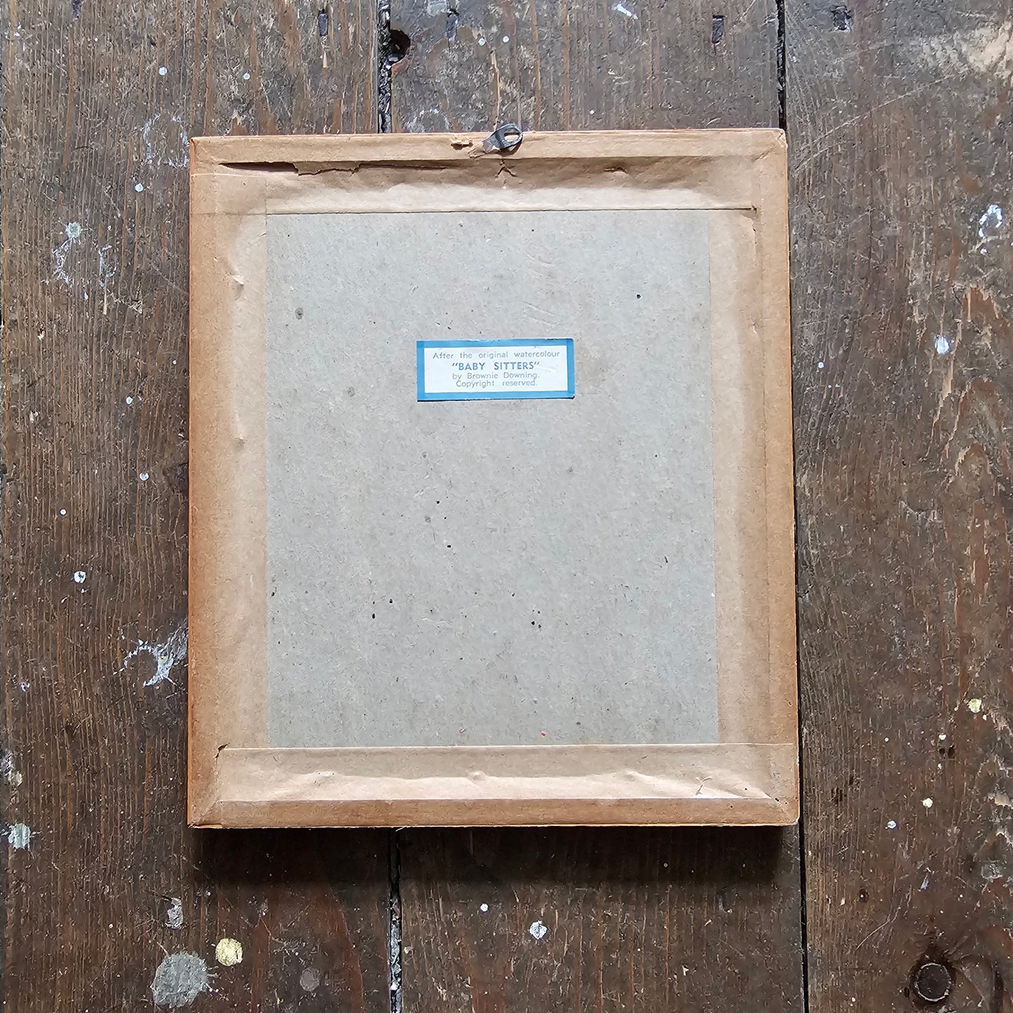 Set of four 1960s Brownie Downing framed nursery prints