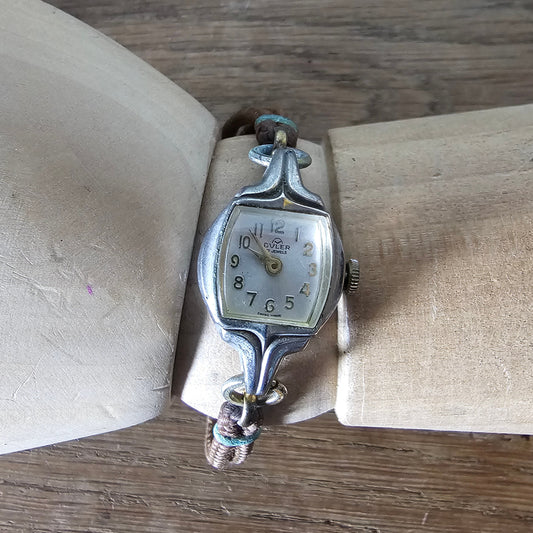 1950s/60s Swiss Made Evler 17 Jewel ladies cocktail watch with original strap