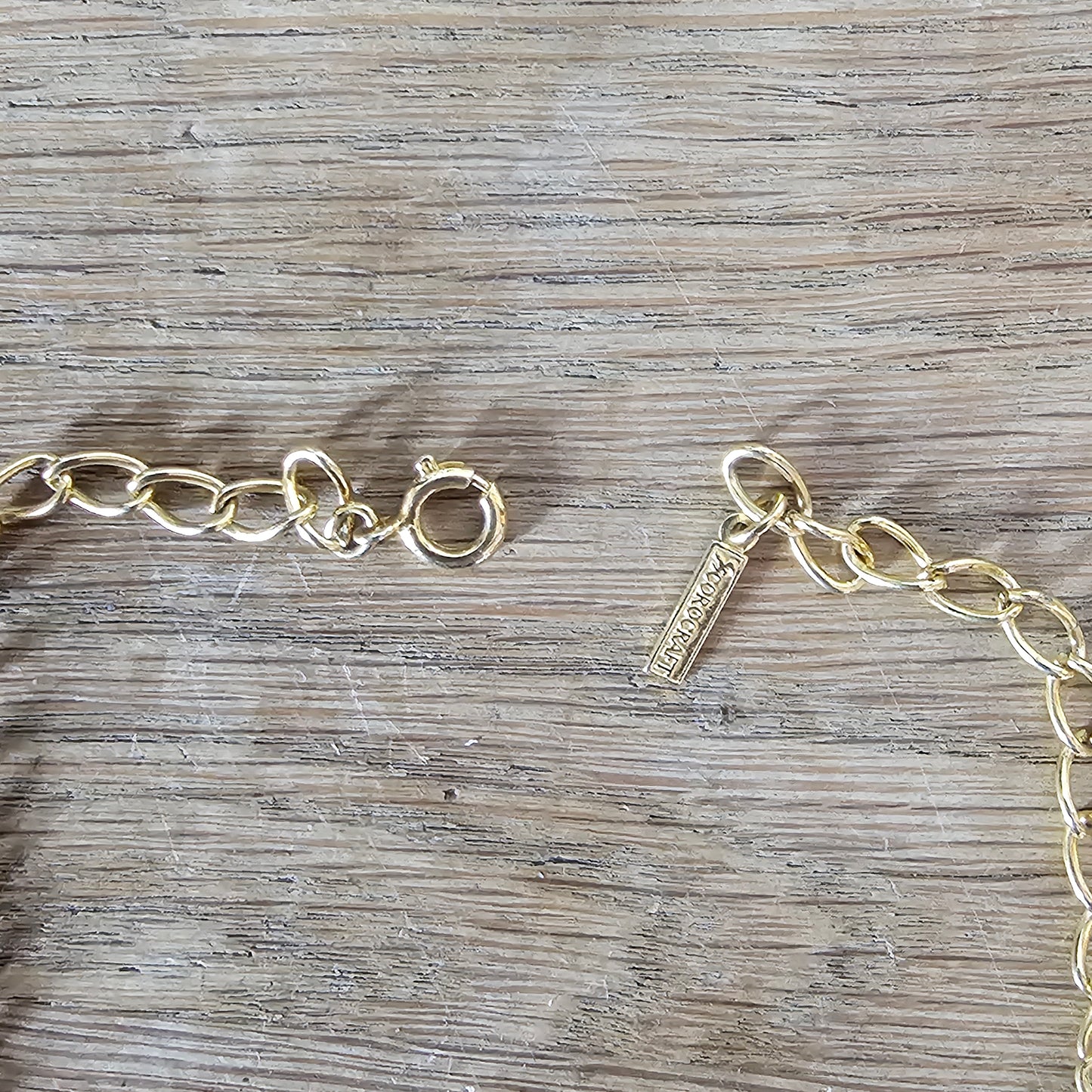 1960s Corocraft gold-tone white enamel daisy necklace, signed