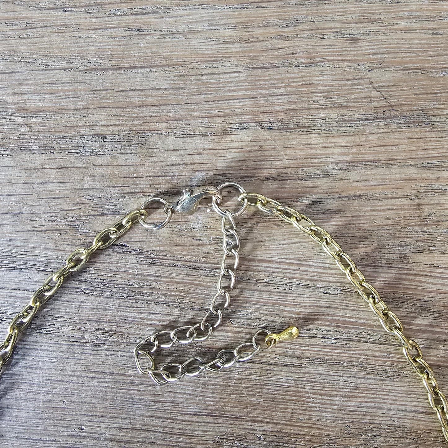 1980s gold-tone & black faceted geometric statement necklace