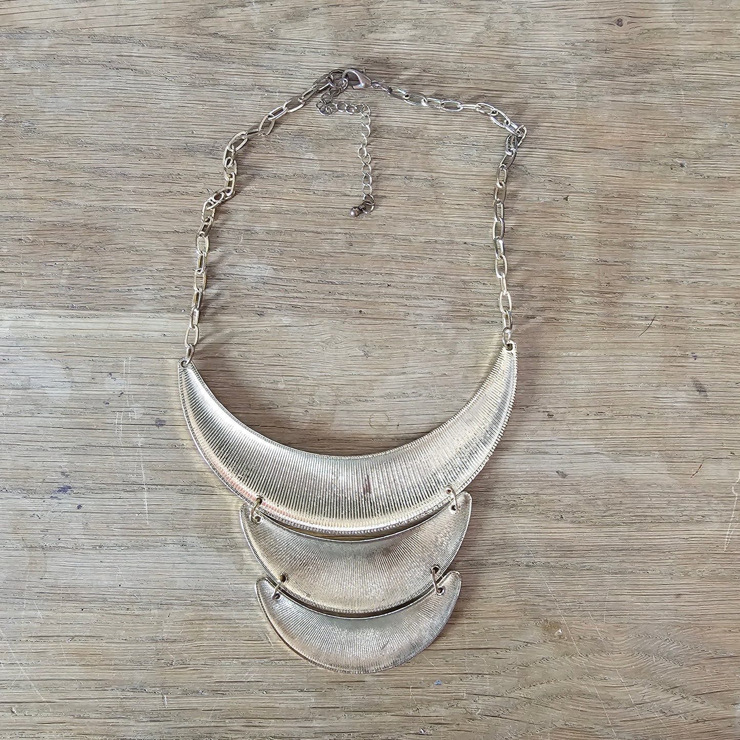 Modern geometric colour block acrylic statement bib necklace