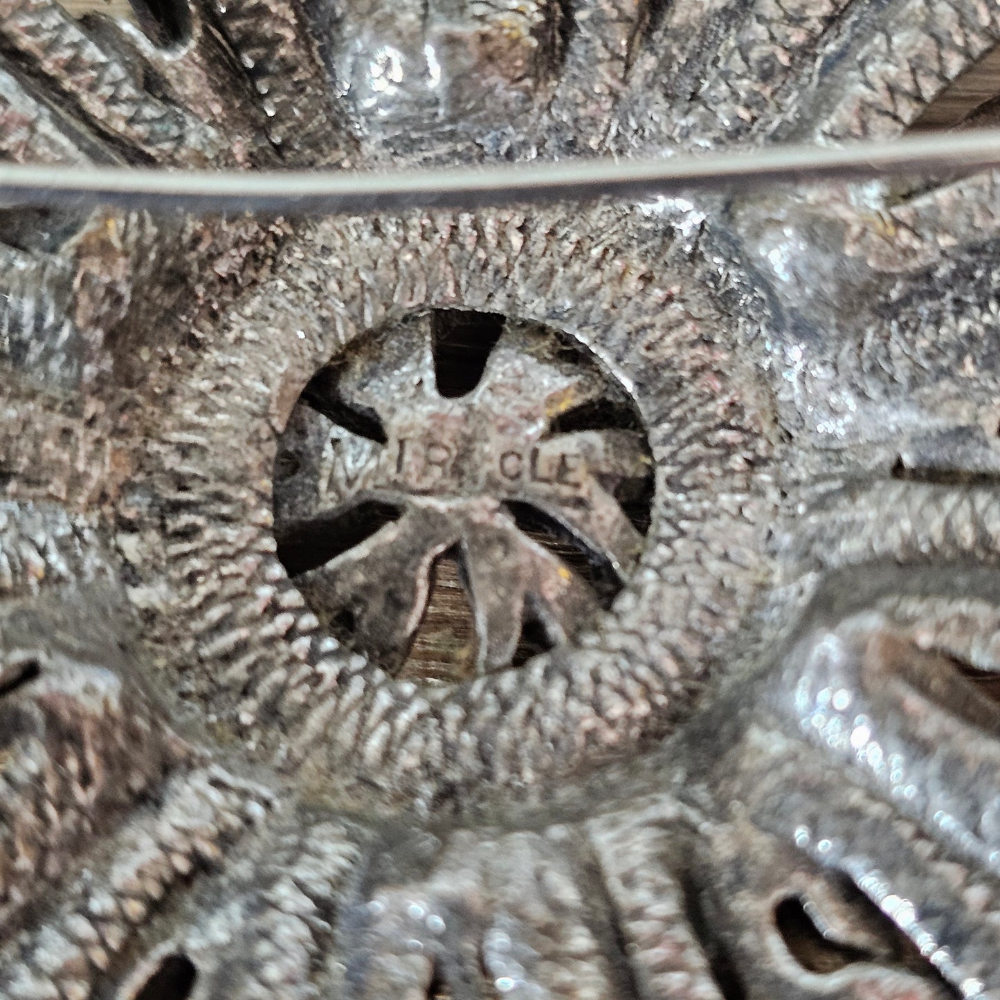1960s/70s Miracle pewter Scottish round thistle brooch