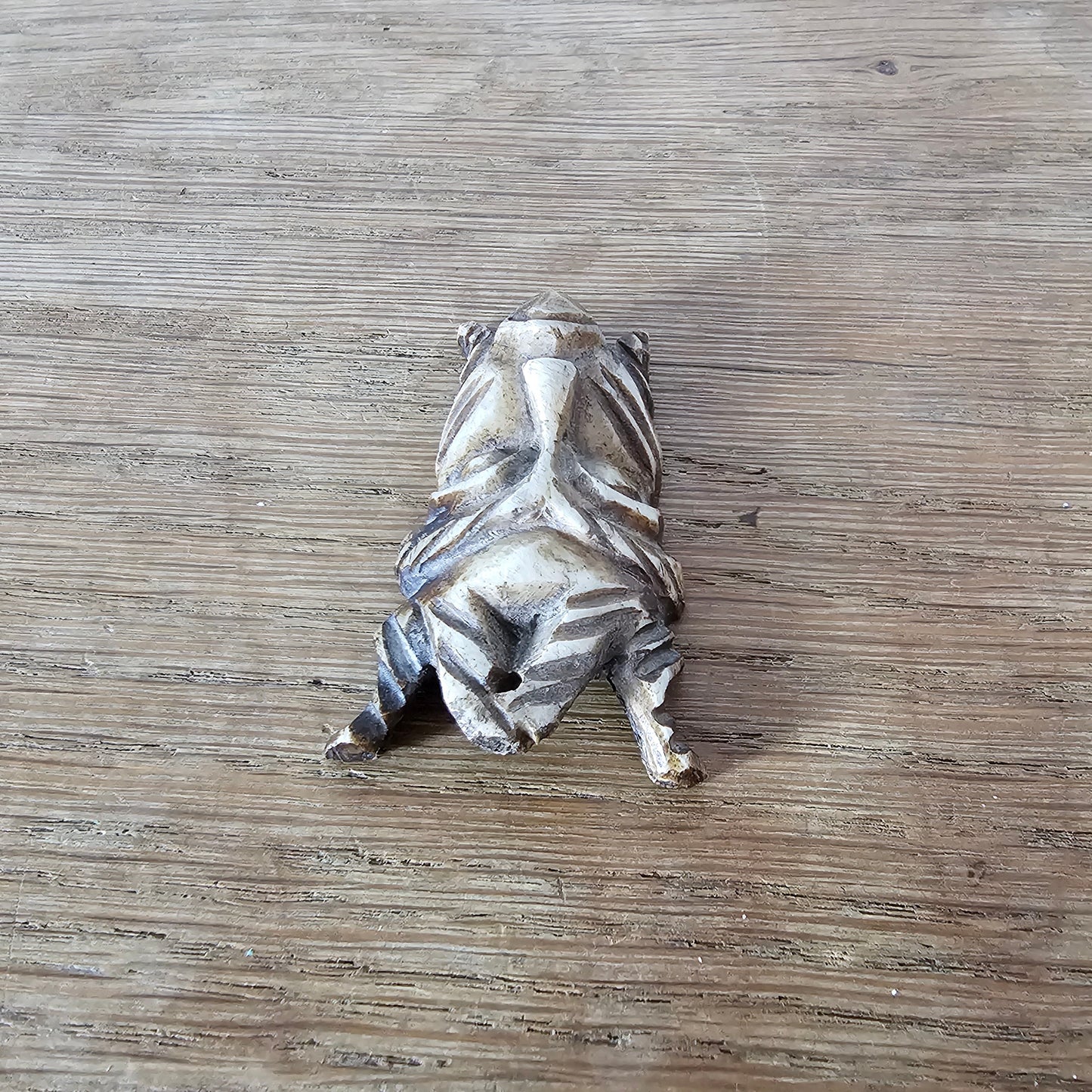 1970s carved bone tribal mask pendant african style tiki boho necklace