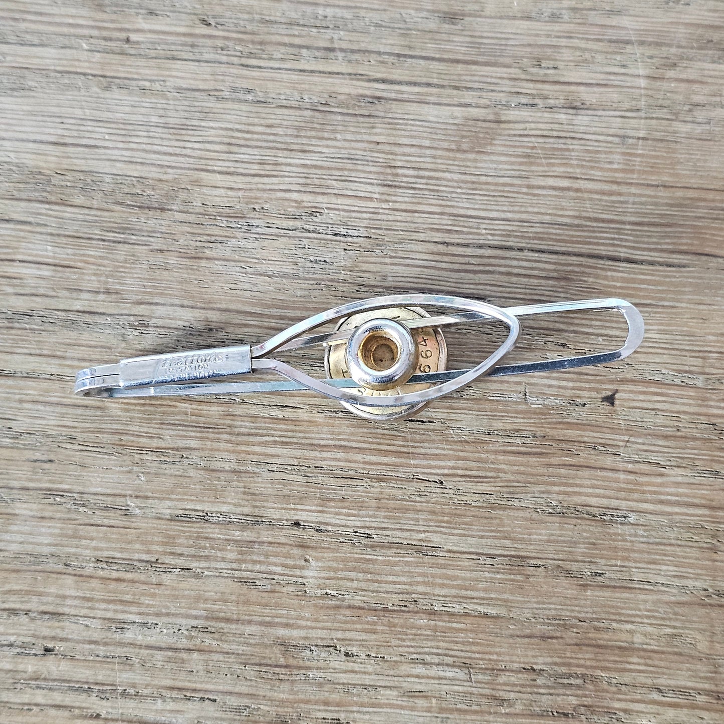 1960s Stratton Temptation 'fly hook' sliding tie clip/bar