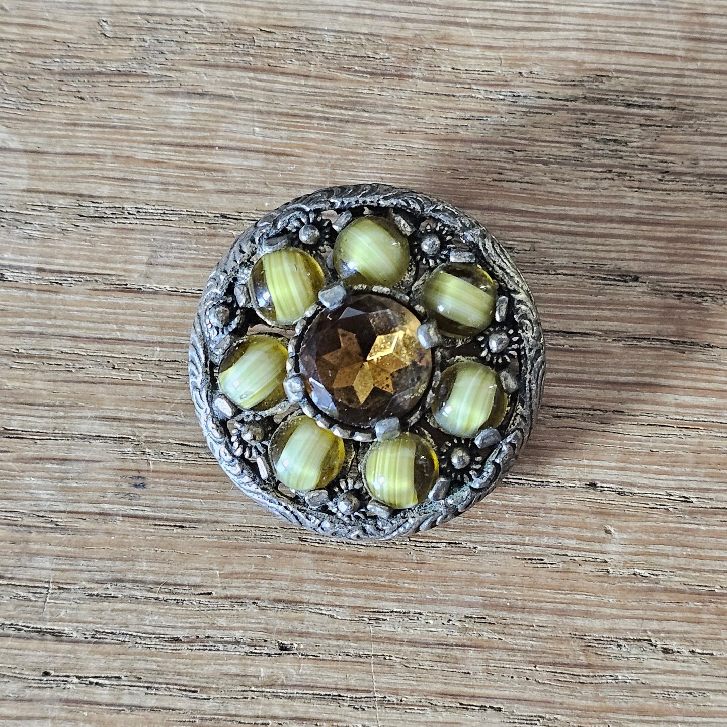 1970s Miracle Scottish Celtic-style revival brooch pendant