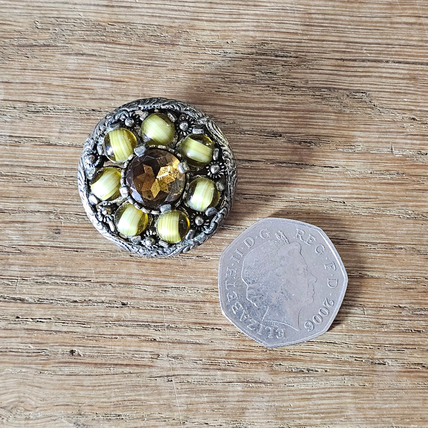 1970s Miracle Scottish Celtic-style revival brooch pendant