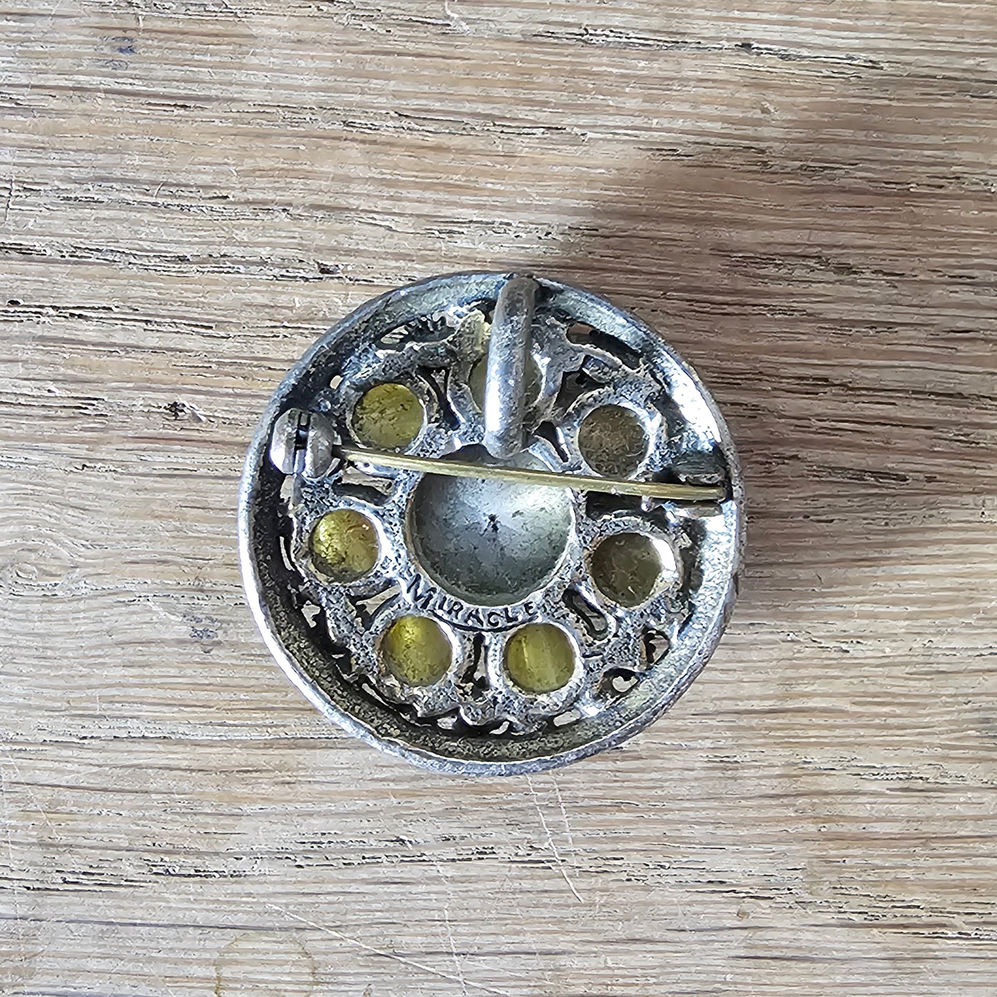 1970s Miracle Scottish Celtic-style revival brooch pendant