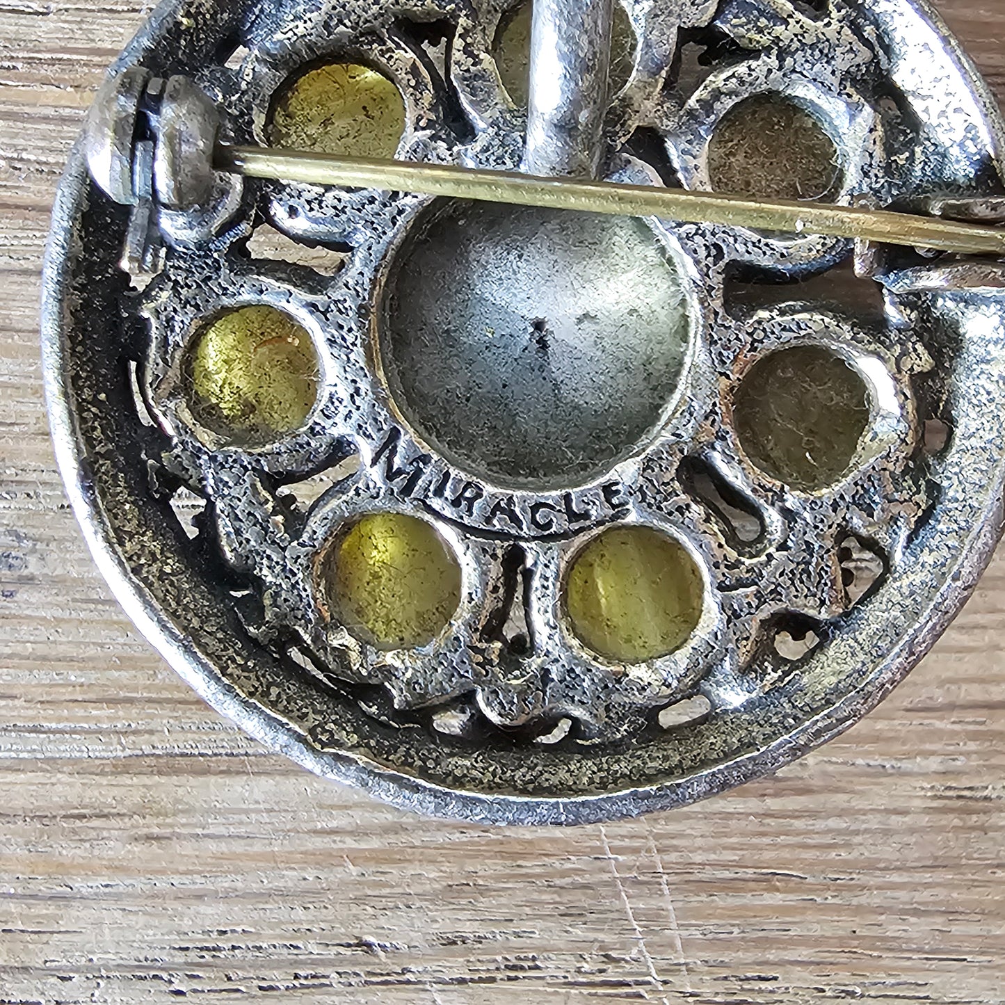 1970s Miracle Scottish Celtic-style revival brooch pendant