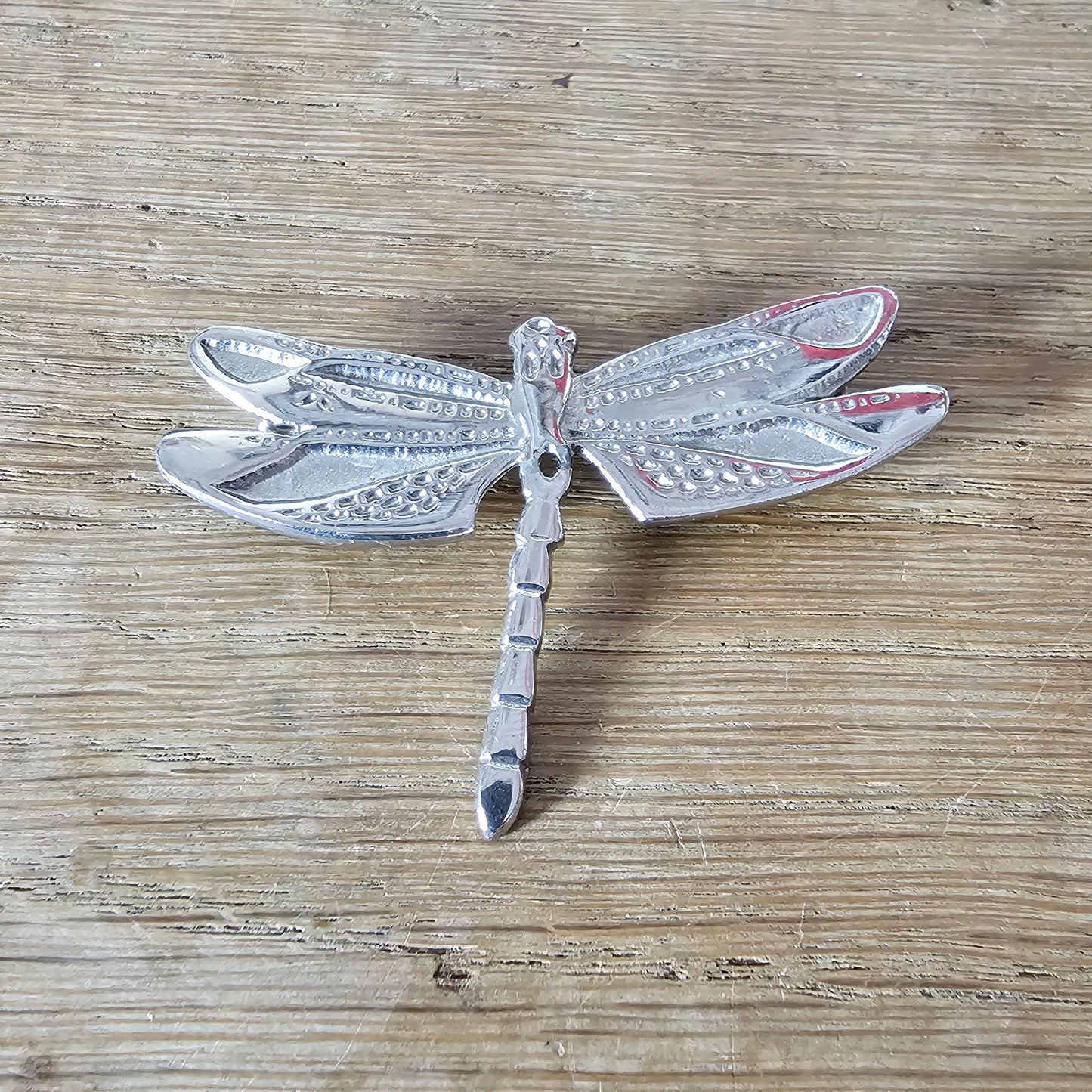 1960s silver-tone dragonfly brooch