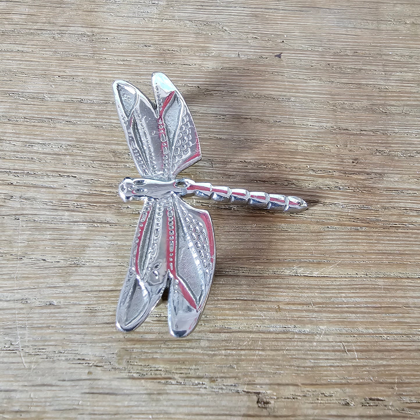 1960s silver-tone dragonfly brooch