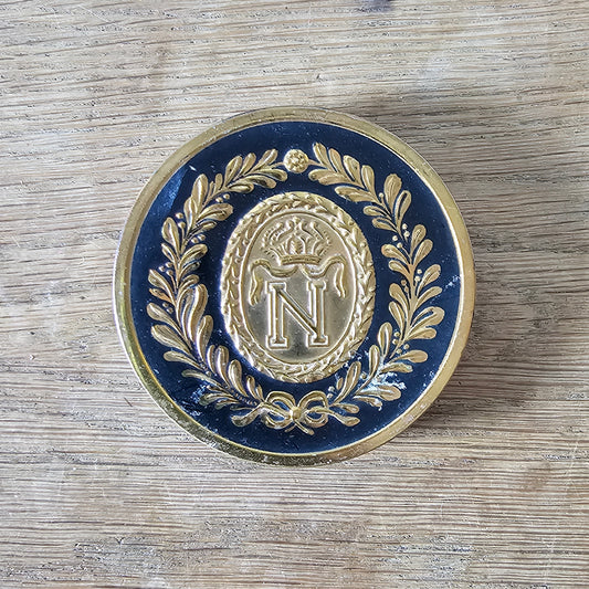 1950s Elizabeth Arden “Invisible Veil” powder compact with Napoleon motif