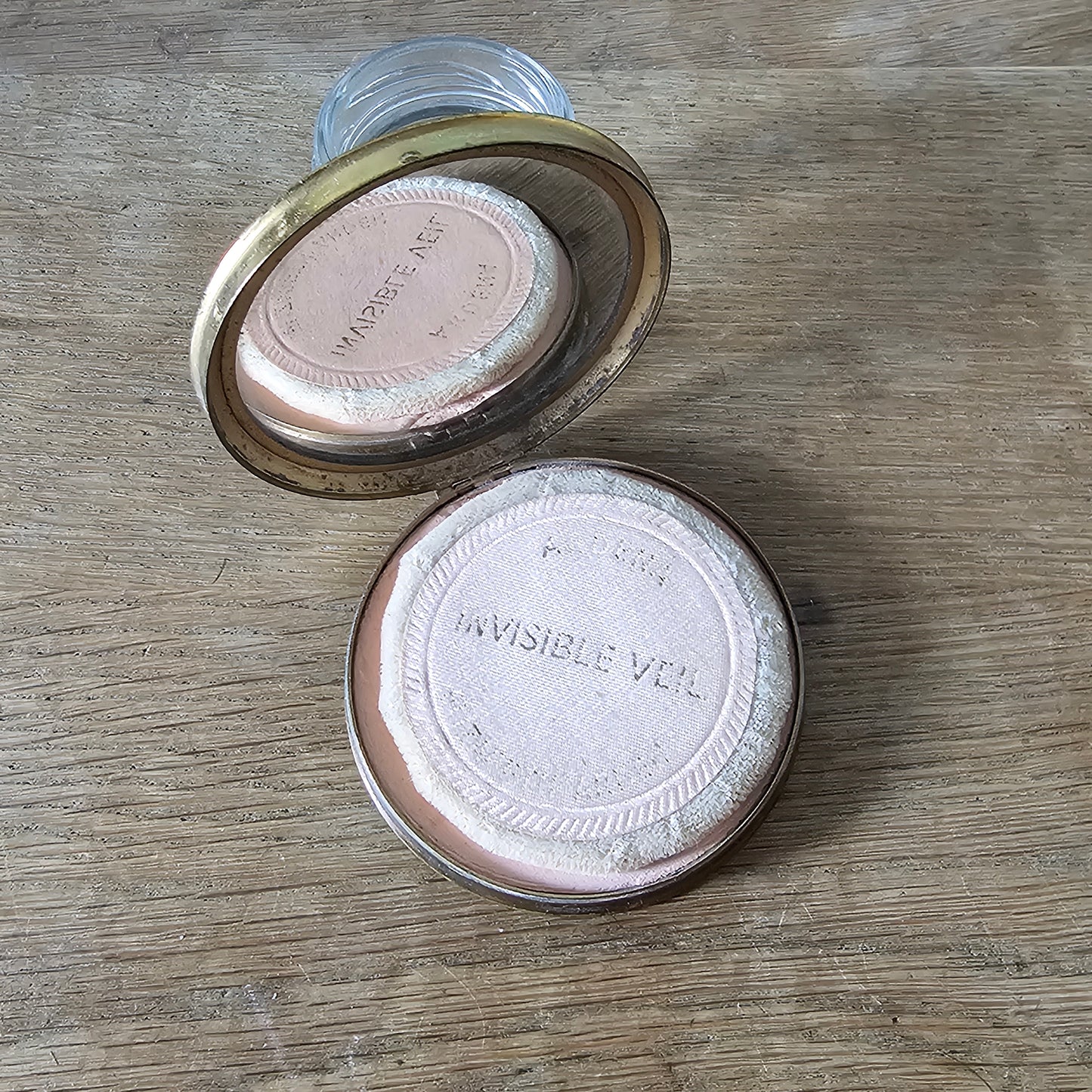 1950s Elizabeth Arden “Invisible Veil” powder compact with Napoleon motif