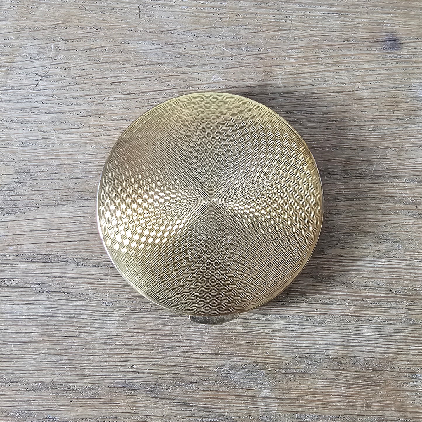 1950s/60s gold-tone flying ducks powder compact