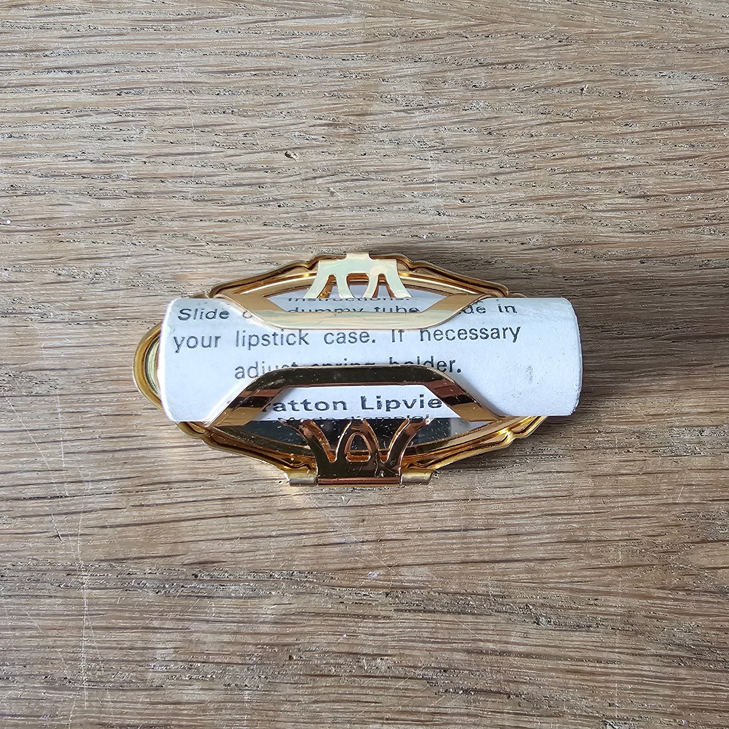 1960s Stratton tangerine/orange enamel compact & lipstick case duo