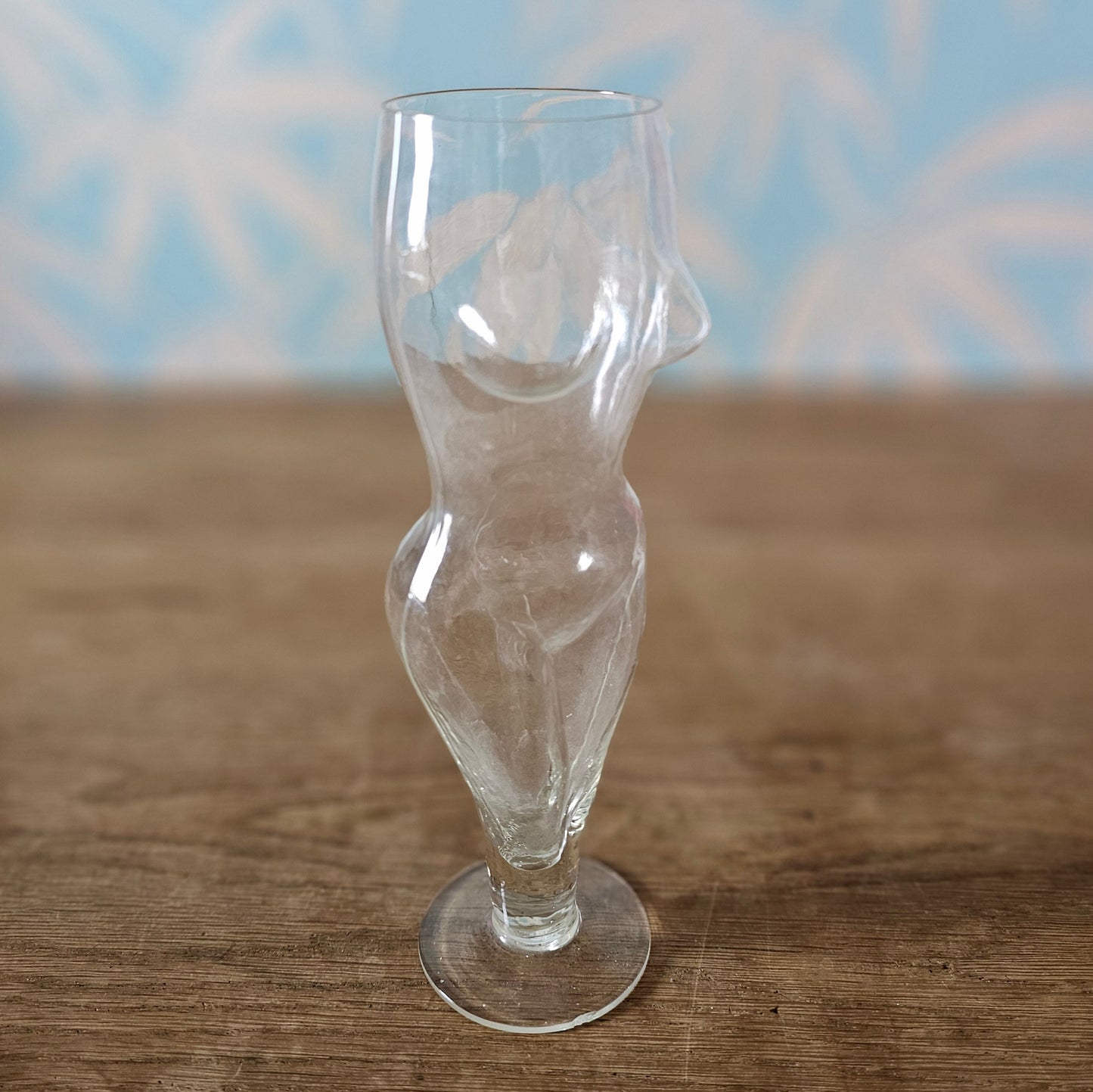 1960s/70s figural nude woman shaped beer glass