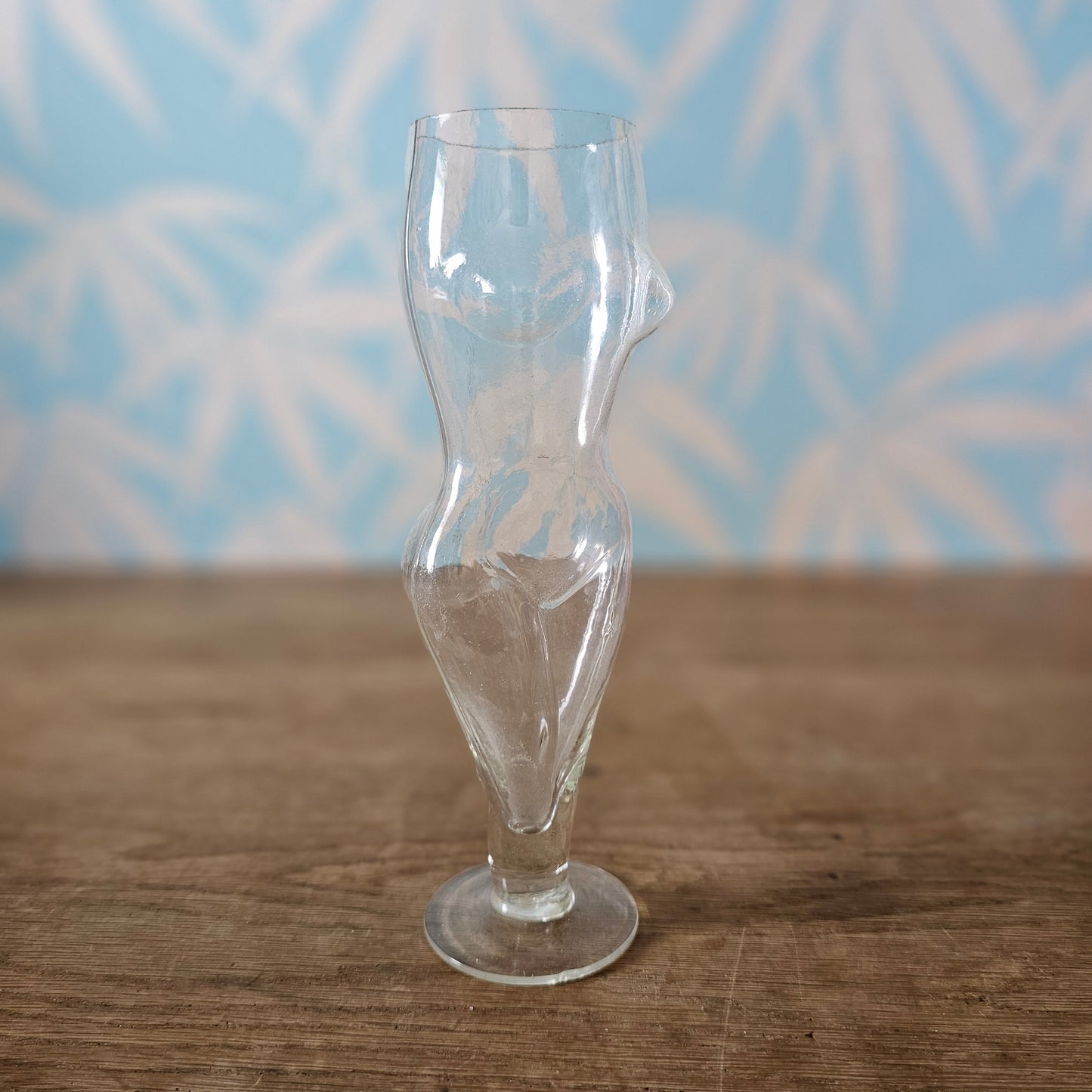 1960s/70s figural nude woman shaped beer glass
