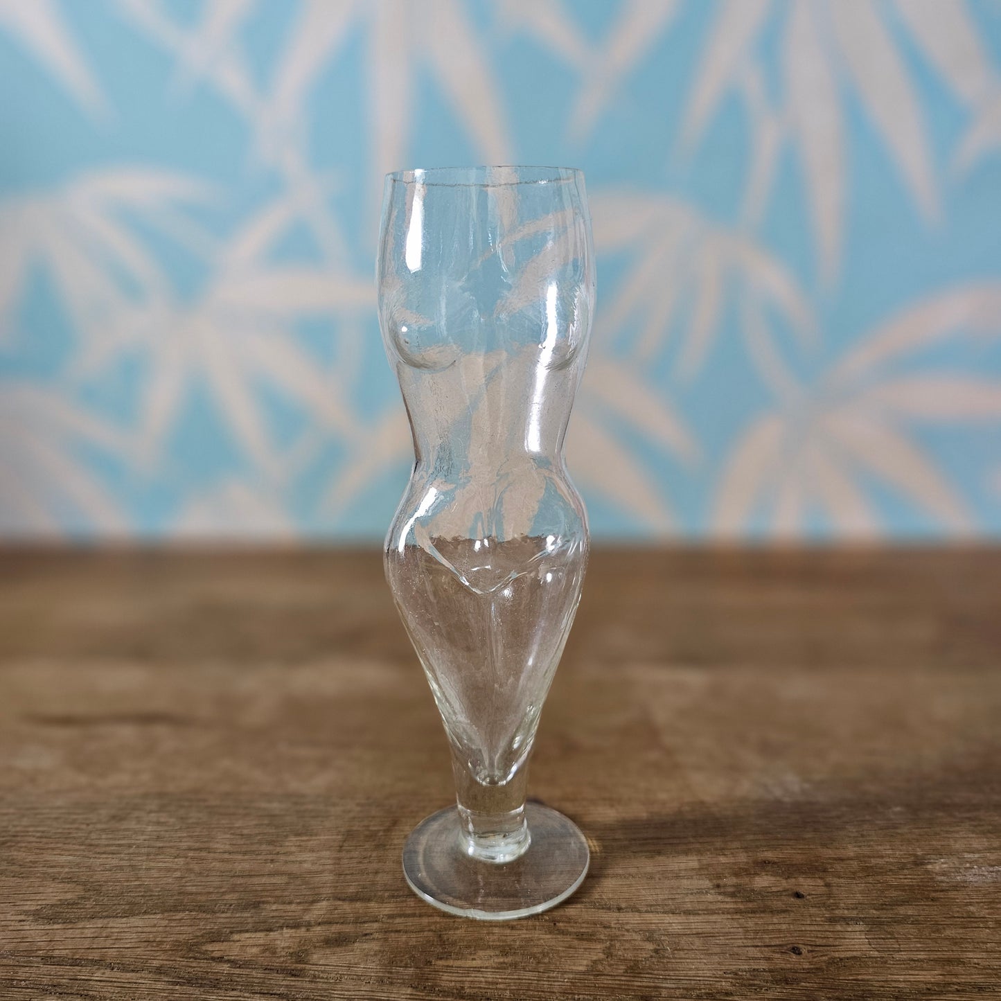 1960s/70s figural nude woman shaped beer glass