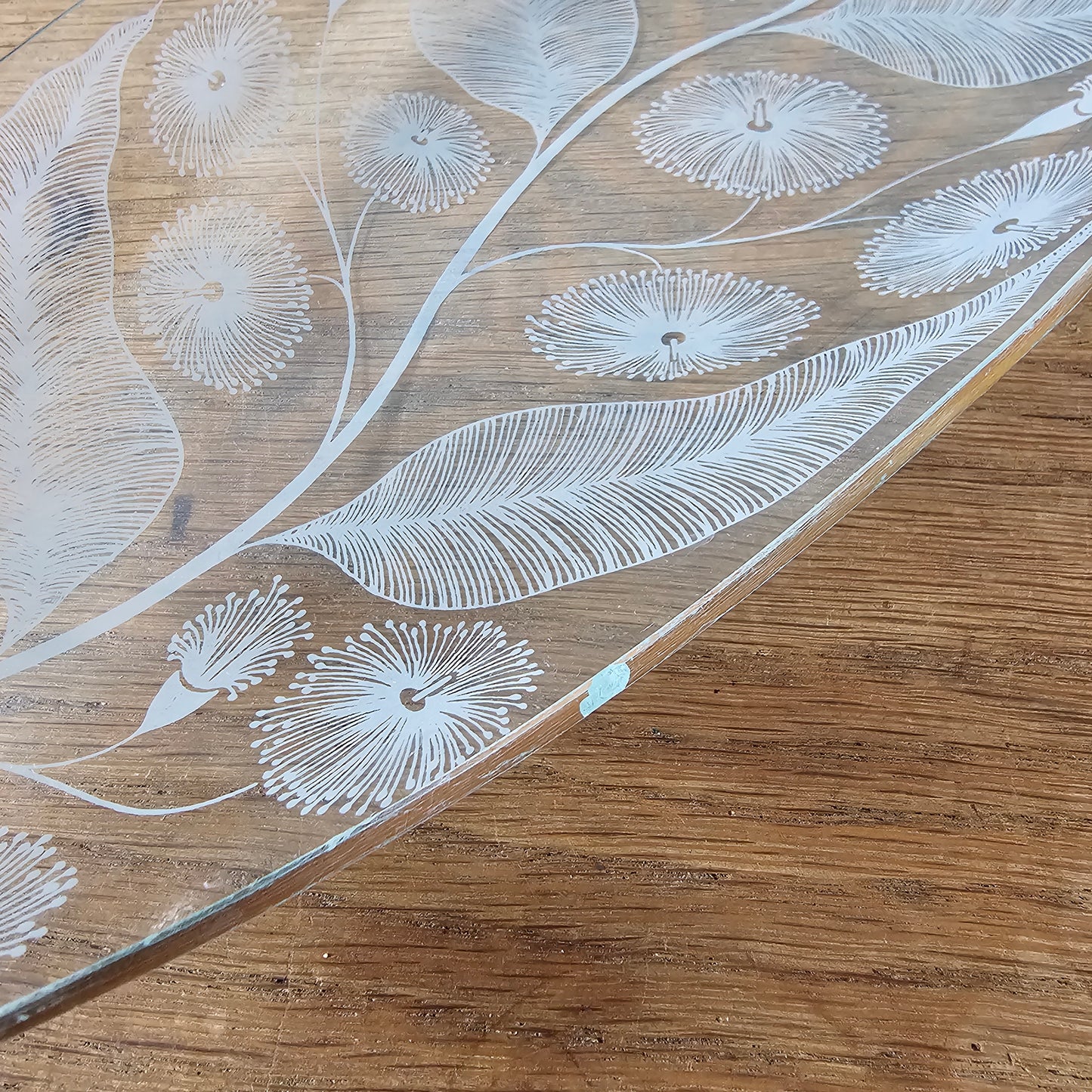 Pair of late 1950s Michael Harris for Chance Glass 'Calypto' longboat dishes