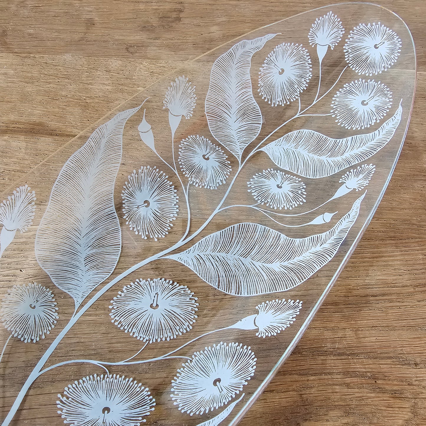 Pair of late 1950s Michael Harris for Chance Glass 'Calypto' longboat dishes