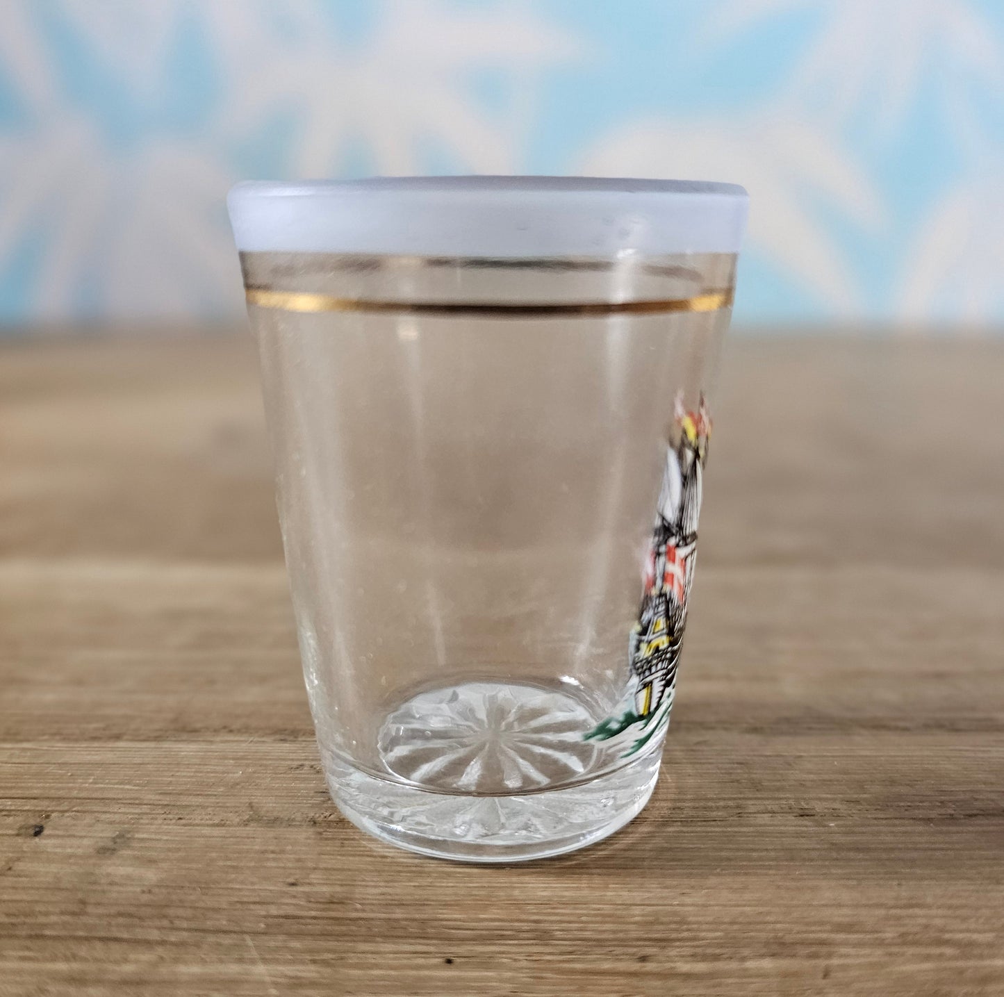Set of six 1960s “Galleon Glasses” shot glasses with original box