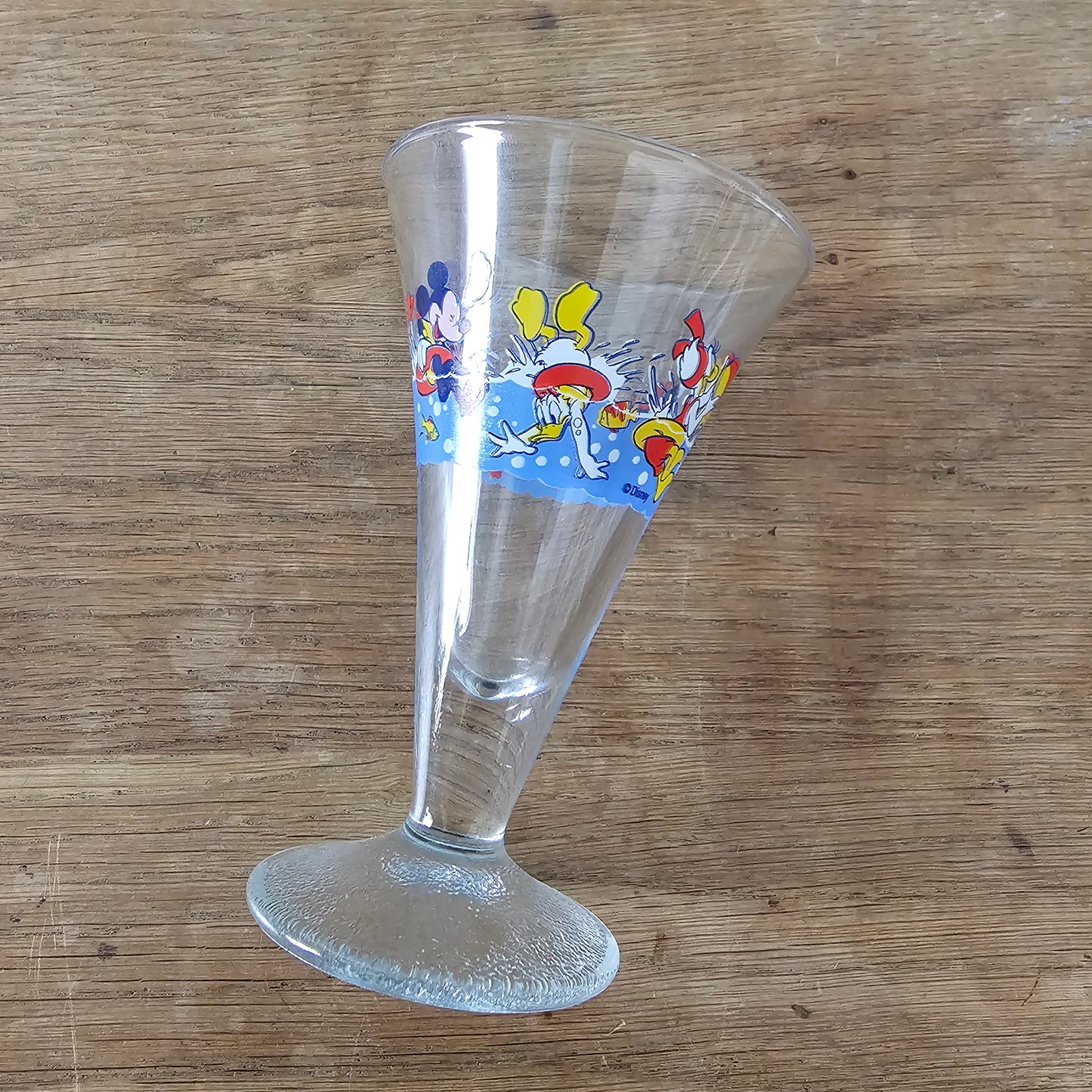 Pair of 1980s Disney character sundae glasses