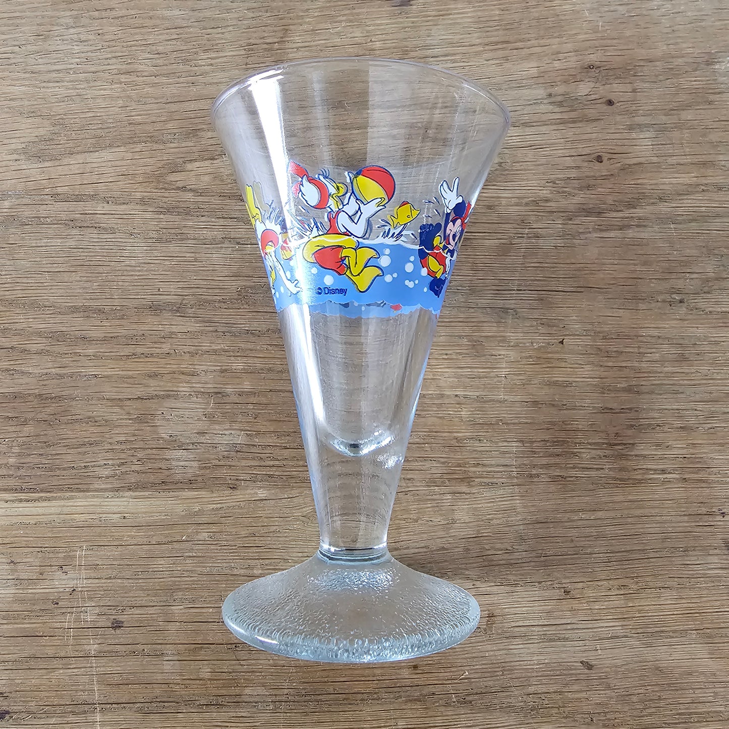 Pair of 1980s Disney character sundae glasses