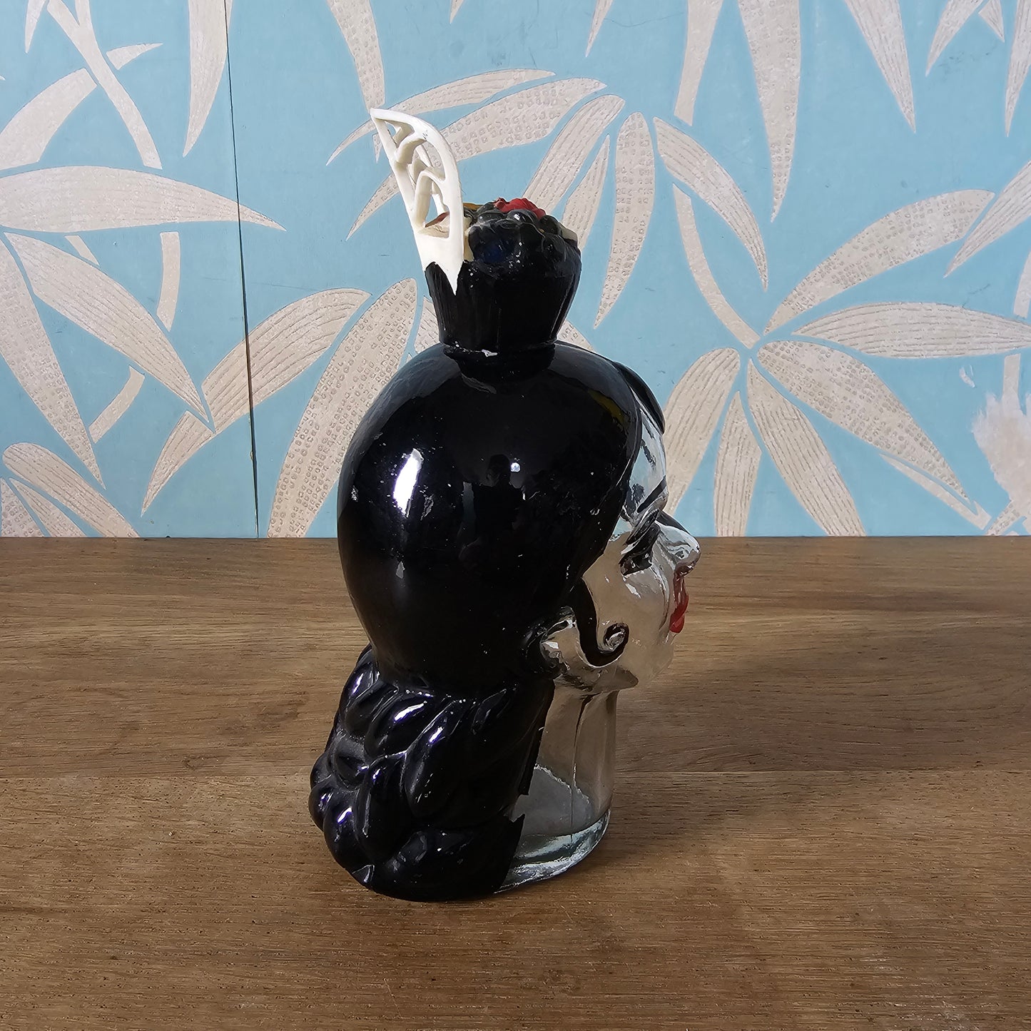 1950s/60s Spanish Senorita head-shaped liqueur bottle/decanter