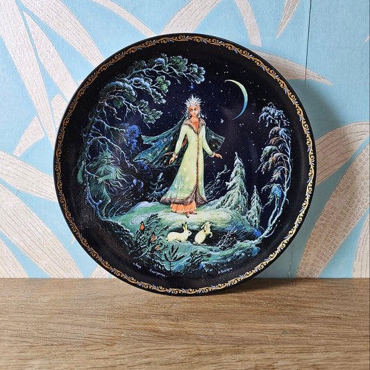 1990 limited edition Russian porcelain "The Snow Maiden" collector's plate