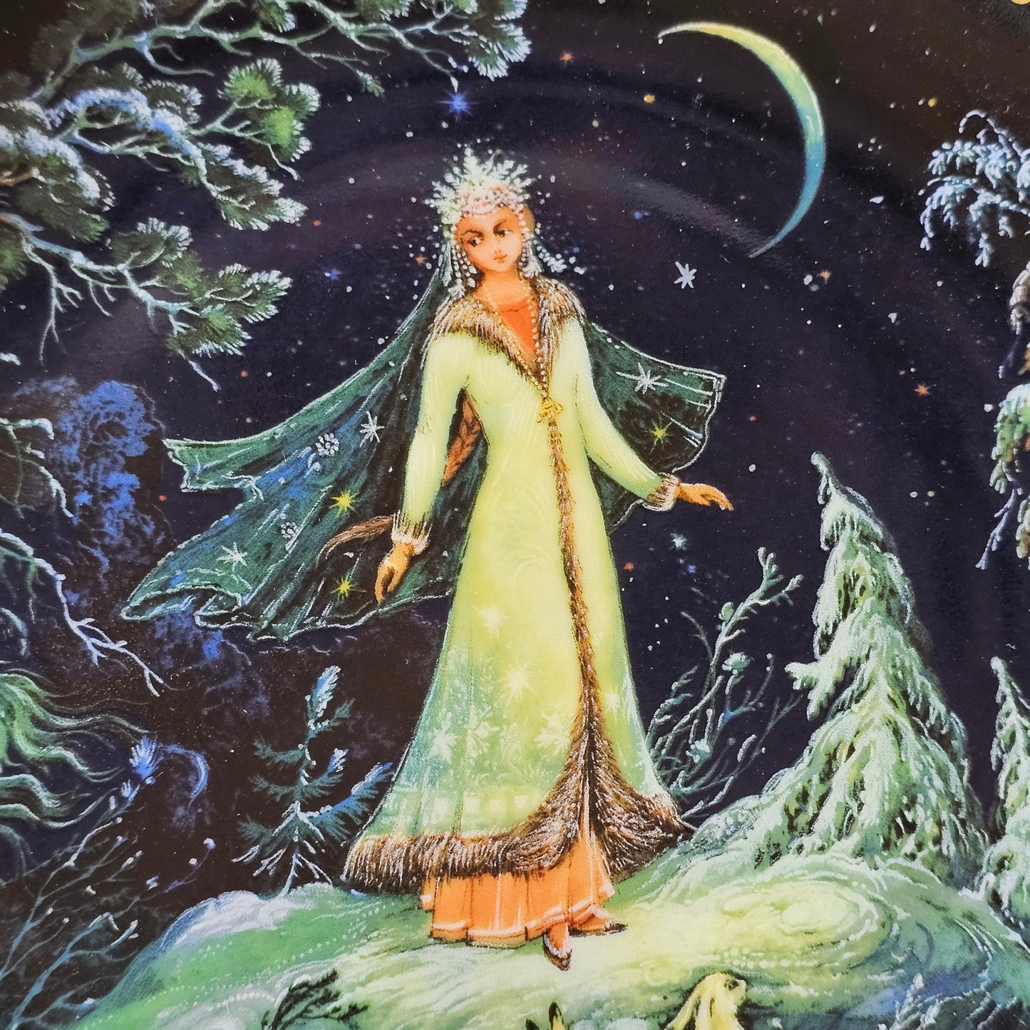 1990 limited edition Russian porcelain "The Snow Maiden" collector's plate