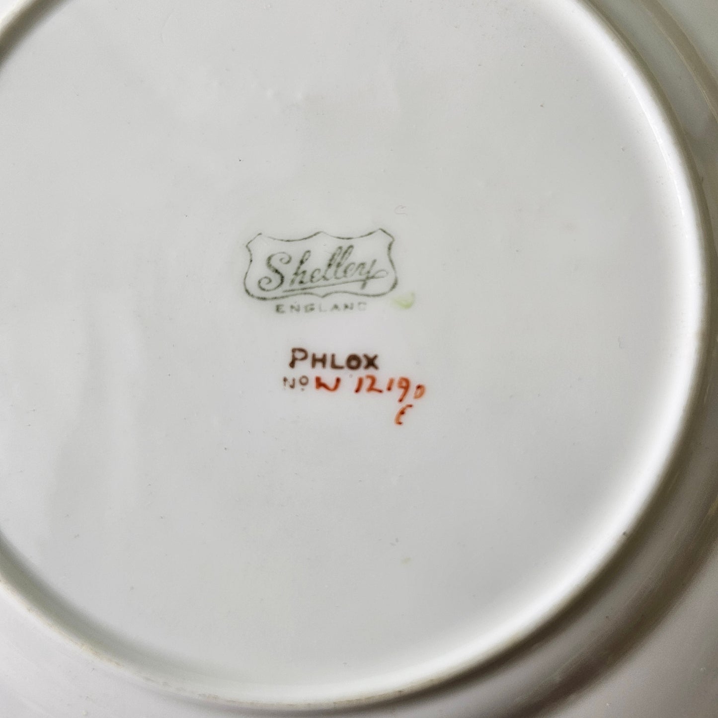 Set of three 1930s Shelley England "Phlox" side plates