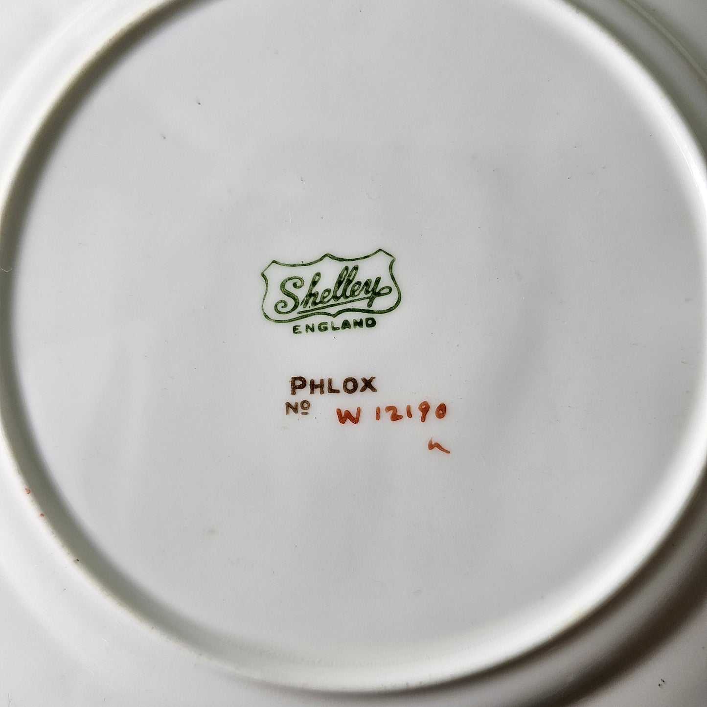 Set of three 1930s Shelley England "Phlox" side plates