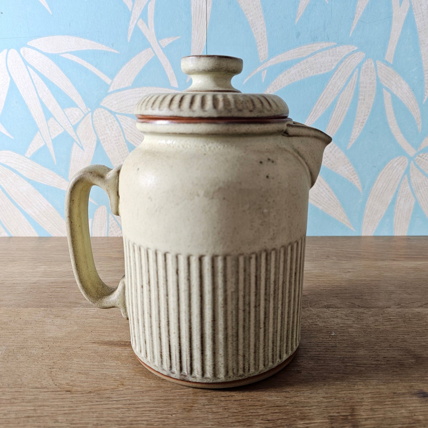 1970s rustic studio style stoneware coffee pot