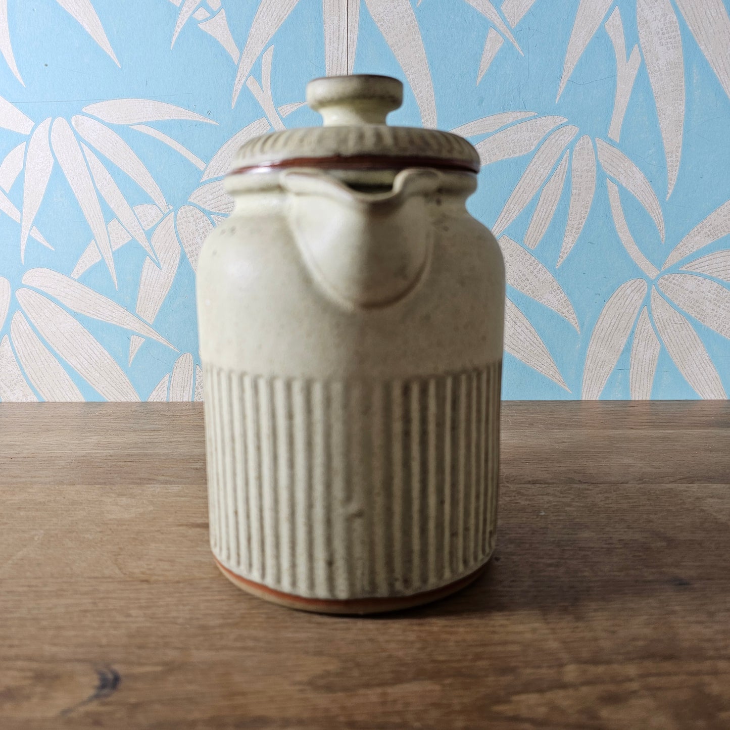1970s rustic studio style stoneware coffee pot