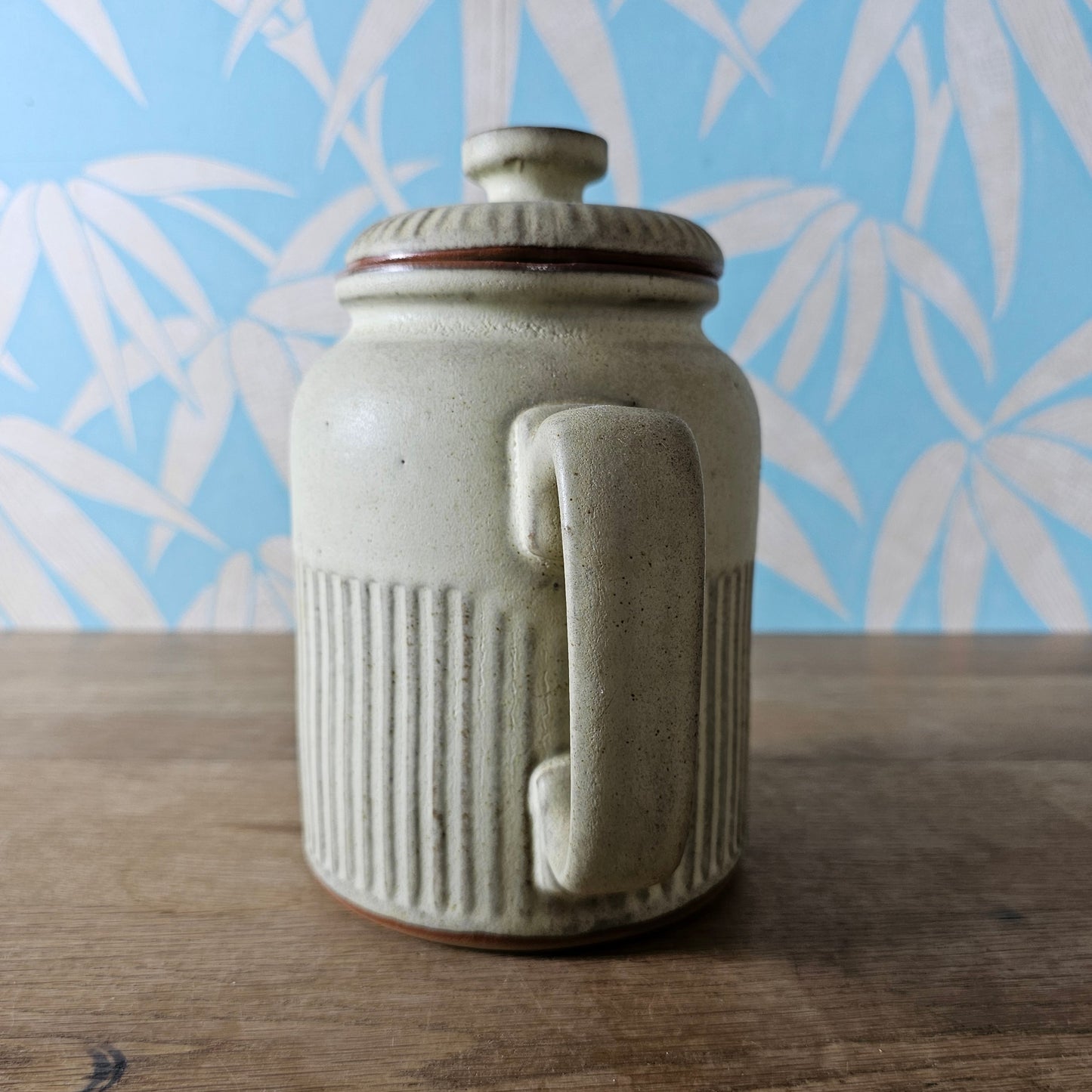 1970s rustic studio style stoneware coffee pot