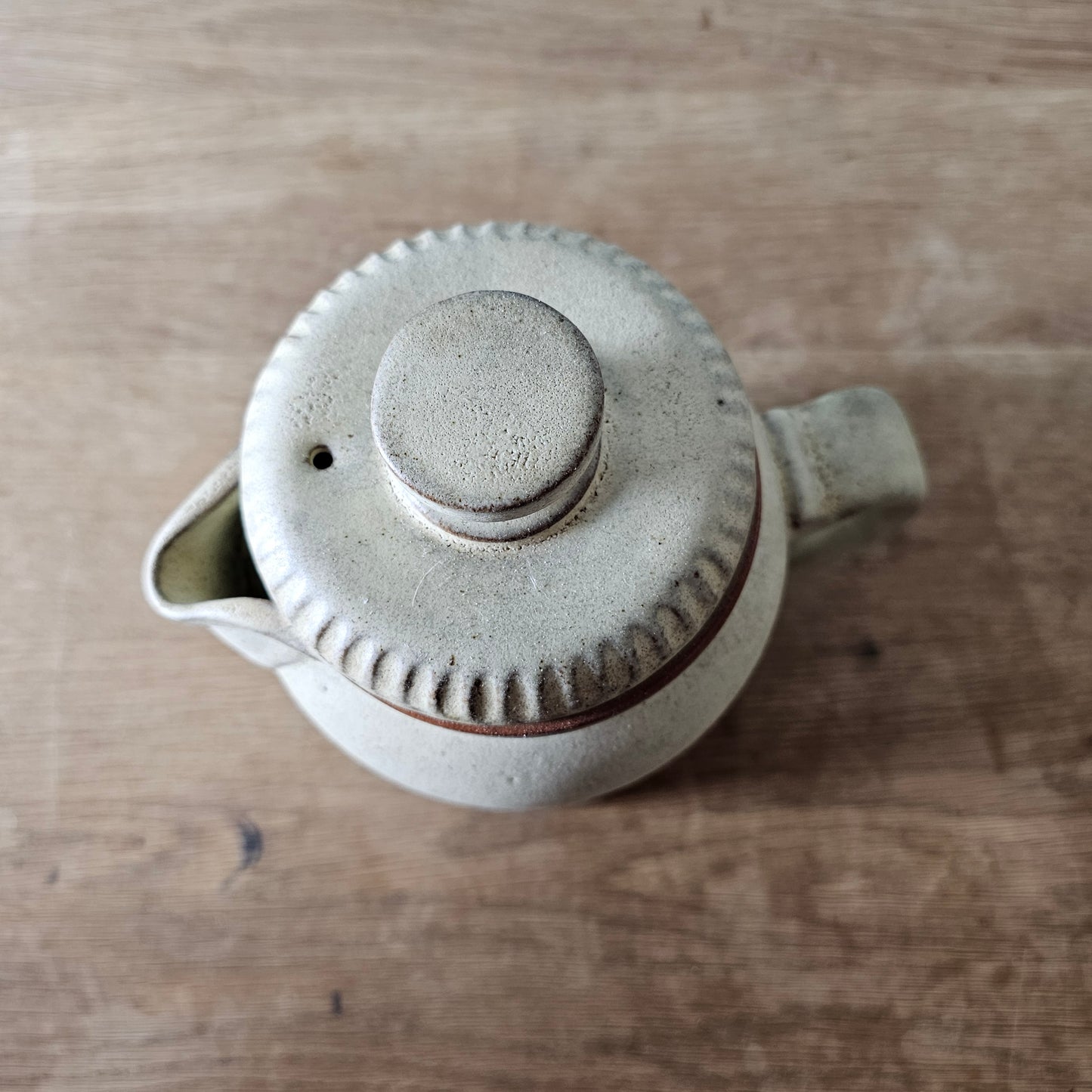 1970s rustic studio style stoneware coffee pot