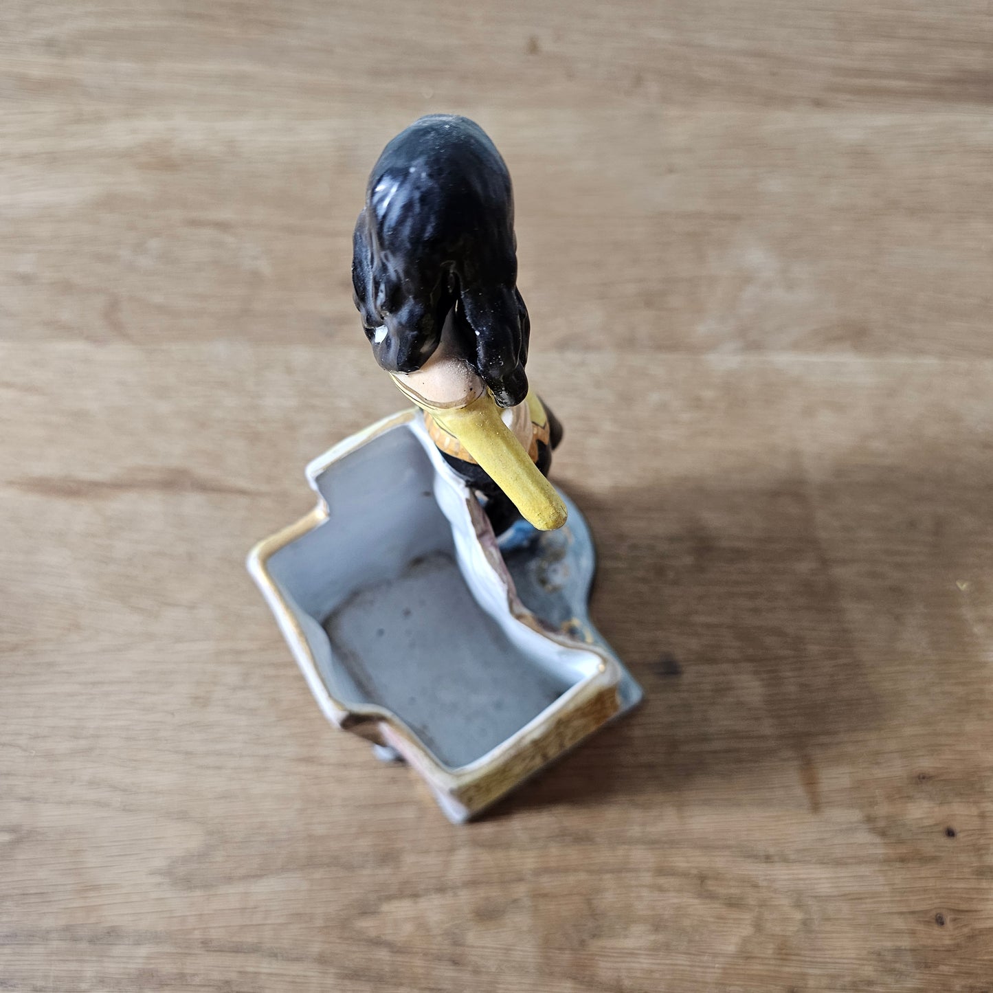 1950s Treviso Italy beatnik lady figurine planter