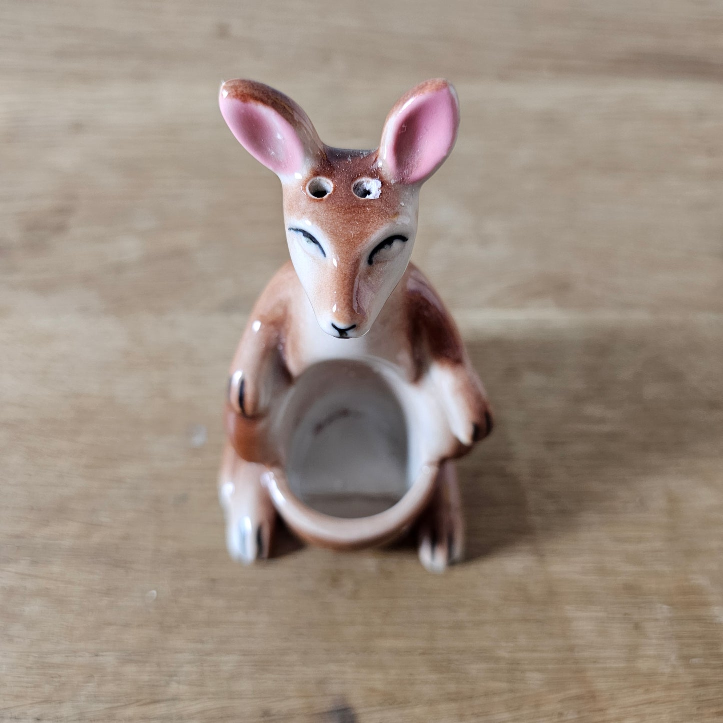 1950s Japanese ceramic kangaroo & joey salt and pepper set