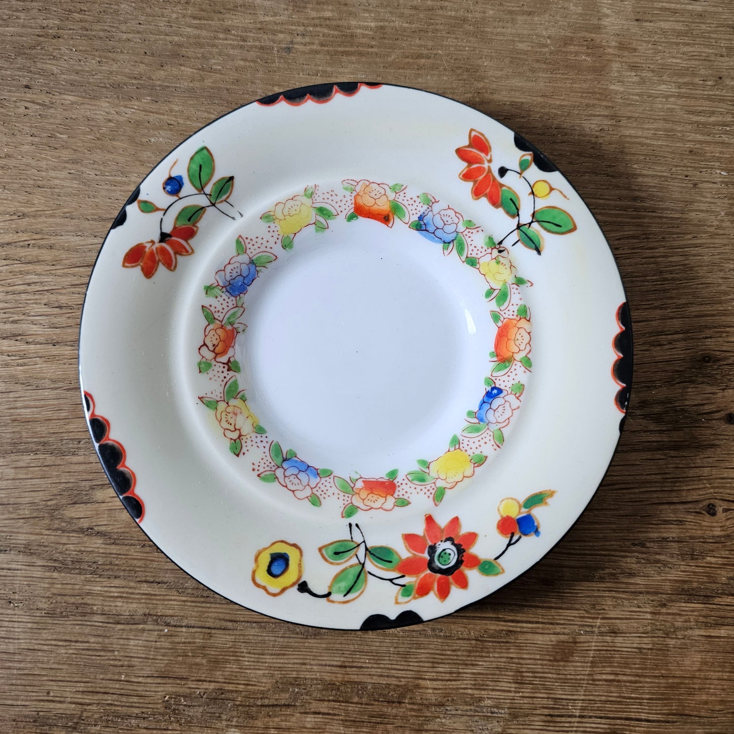 Art Deco Oxford Imari-style floral tea set for four