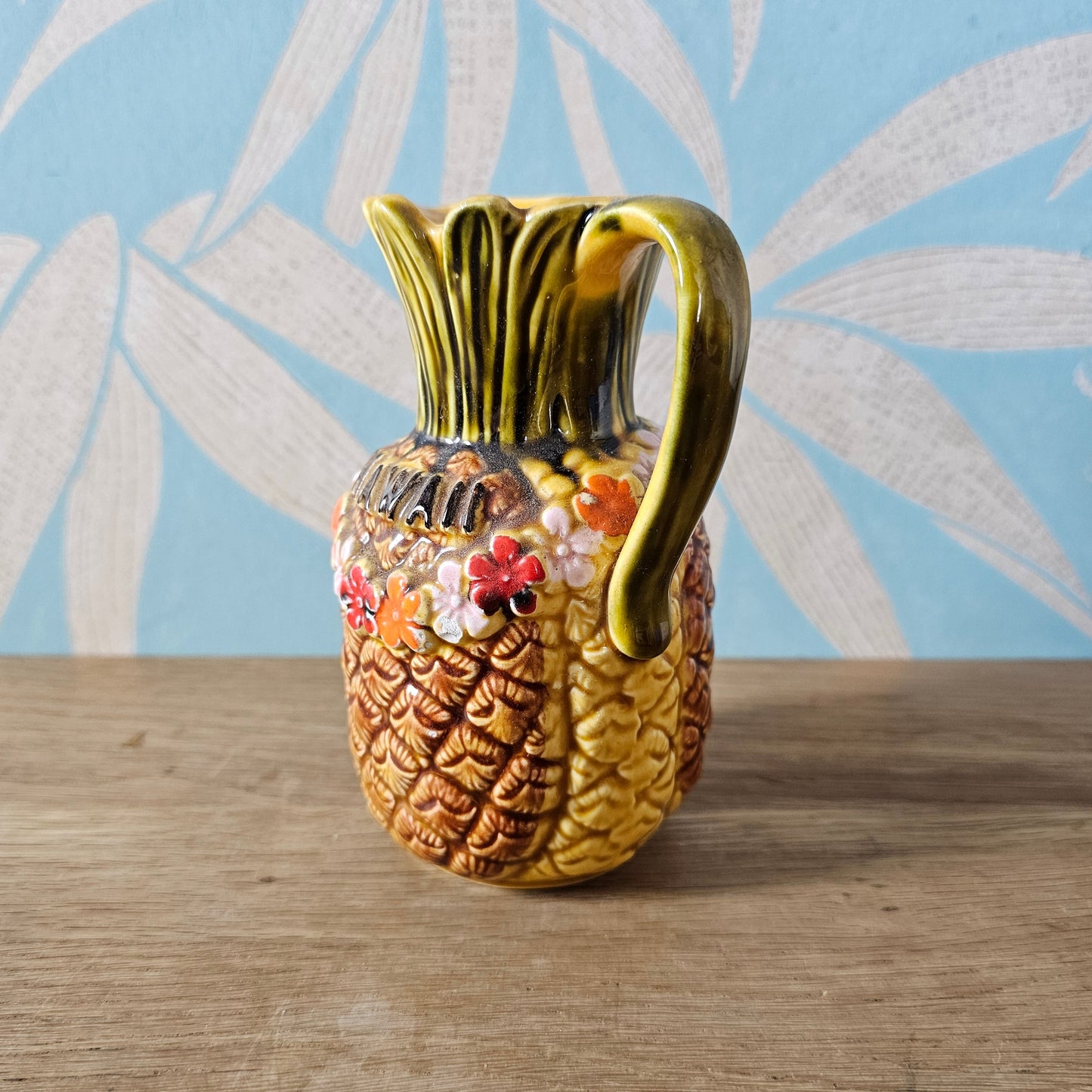 Mid-century ceramic Hawaii souvenir pineapple jug