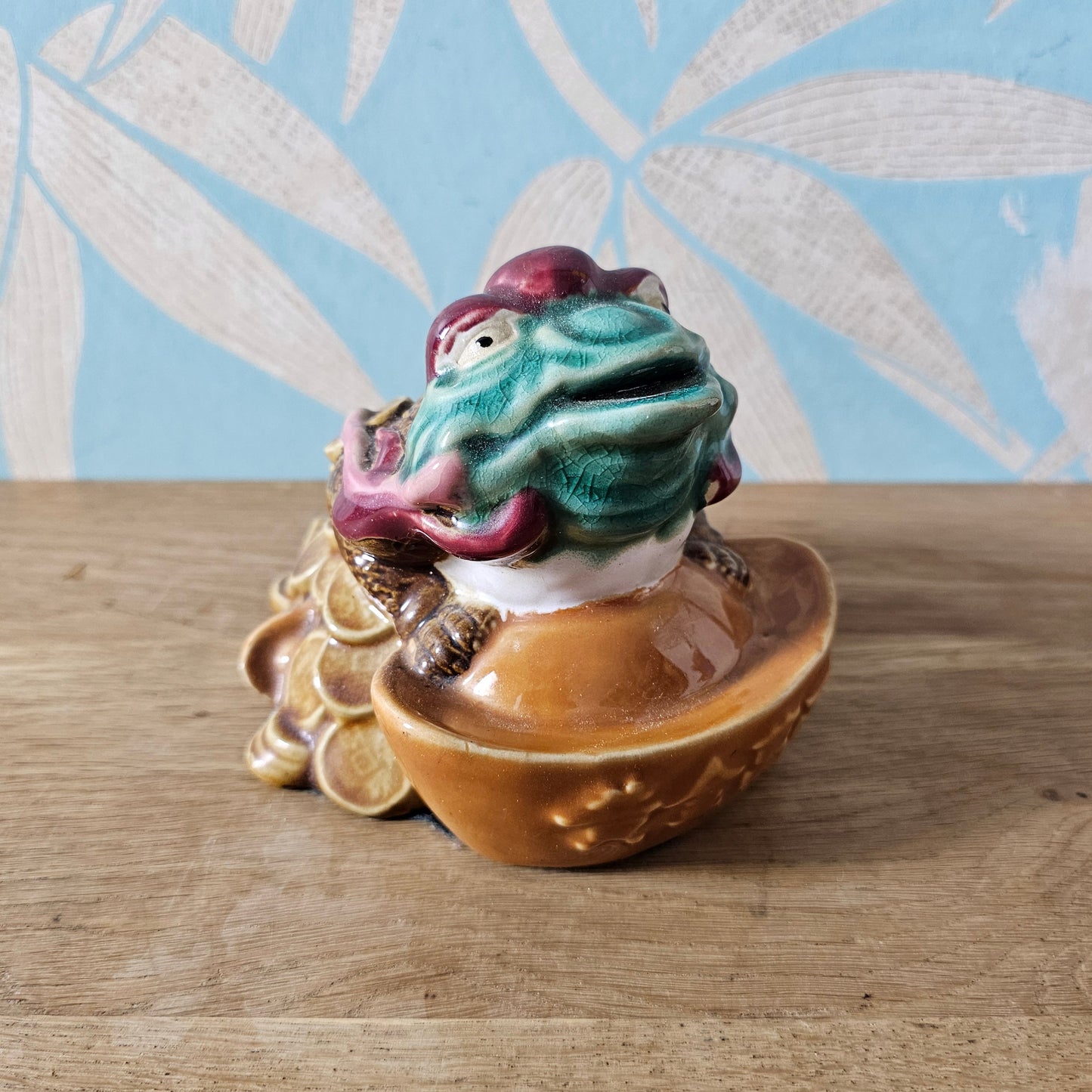 Vintage Jin Chan three-legged money frog Feng Shui figurine