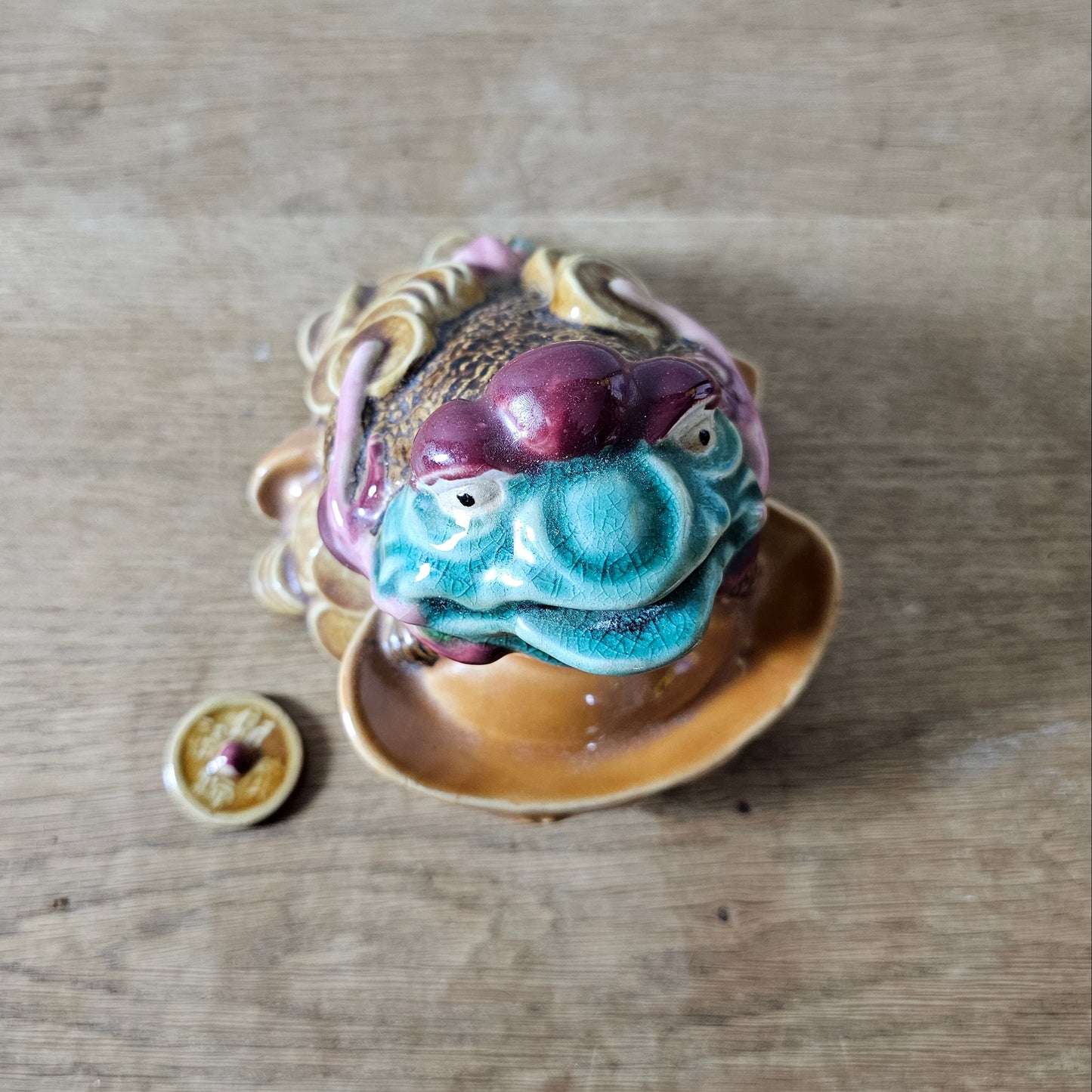 Vintage Jin Chan three-legged money frog Feng Shui figurine