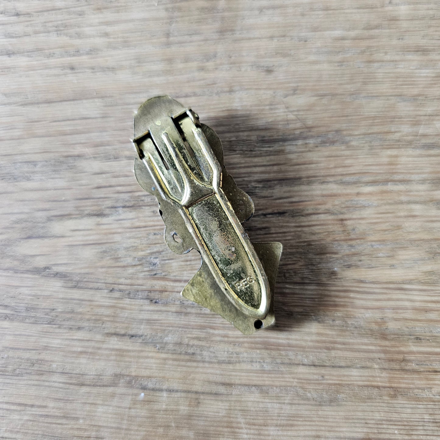 1930s/40s Black Americana painted metal figural dress clip