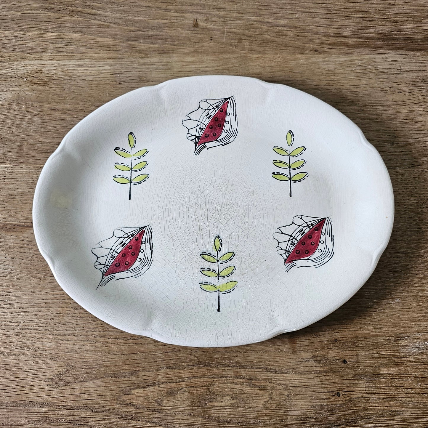 1950s Jas. Broadhurst & Sons Ltd "Hawaii" 4-piece ceramic plate set