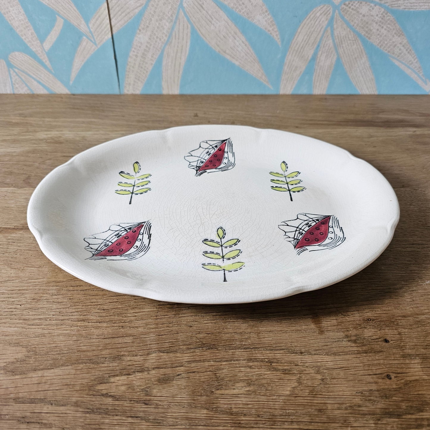 1950s Jas. Broadhurst & Sons Ltd "Hawaii" 4-piece ceramic plate set