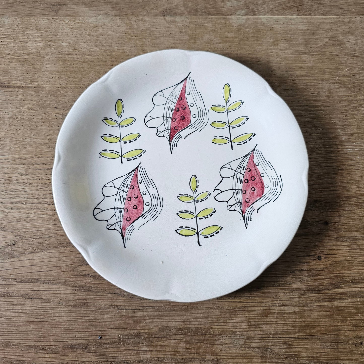 1950s Jas. Broadhurst & Sons Ltd "Hawaii" 4-piece ceramic plate set