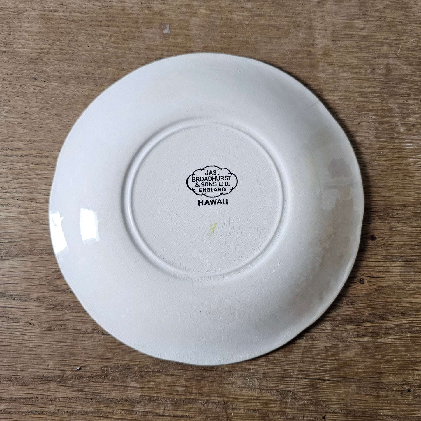 1950s Jas. Broadhurst & Sons Ltd "Hawaii" 4-piece ceramic plate set