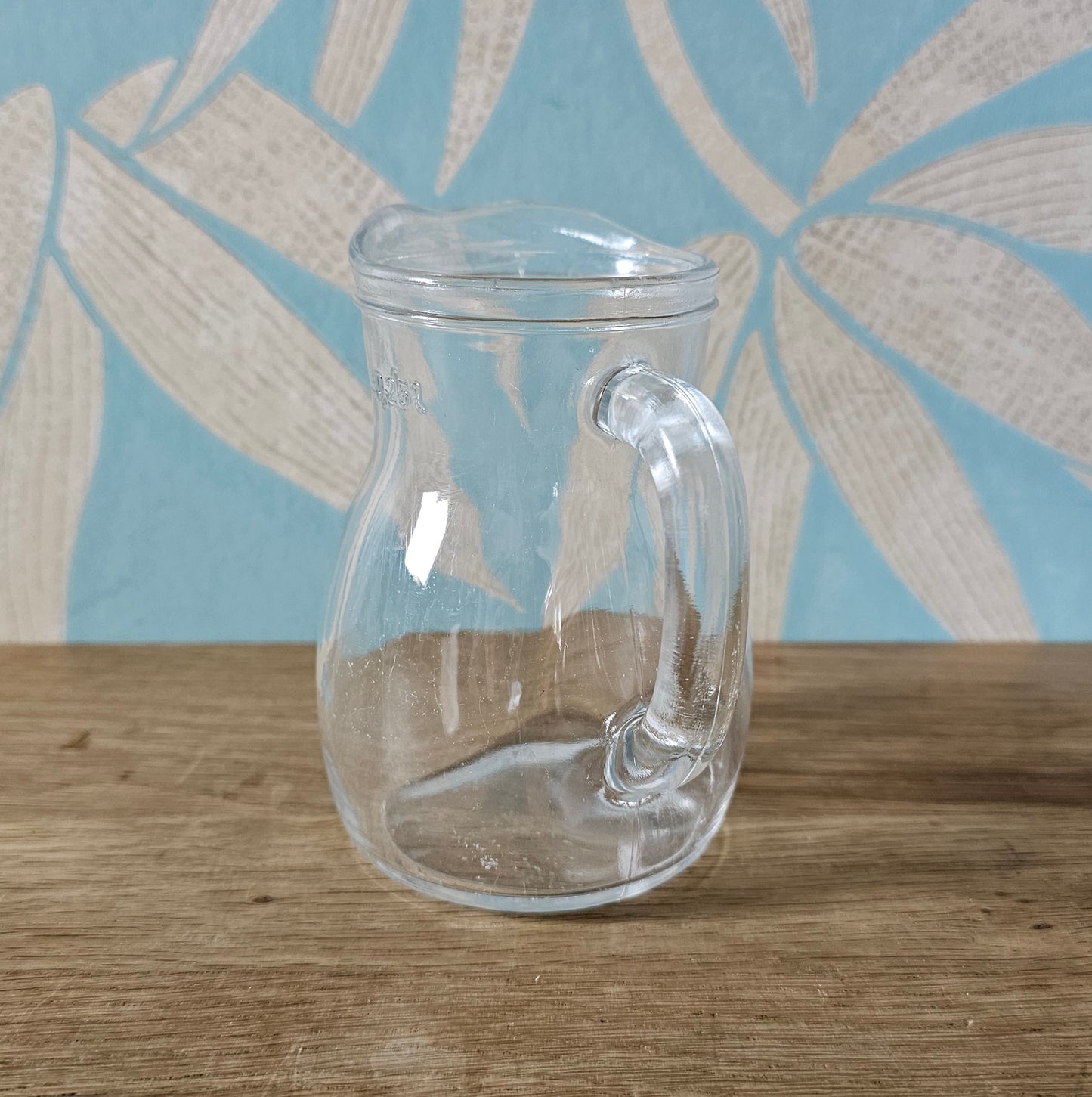 Classic Italian 0.25L clear glass jug