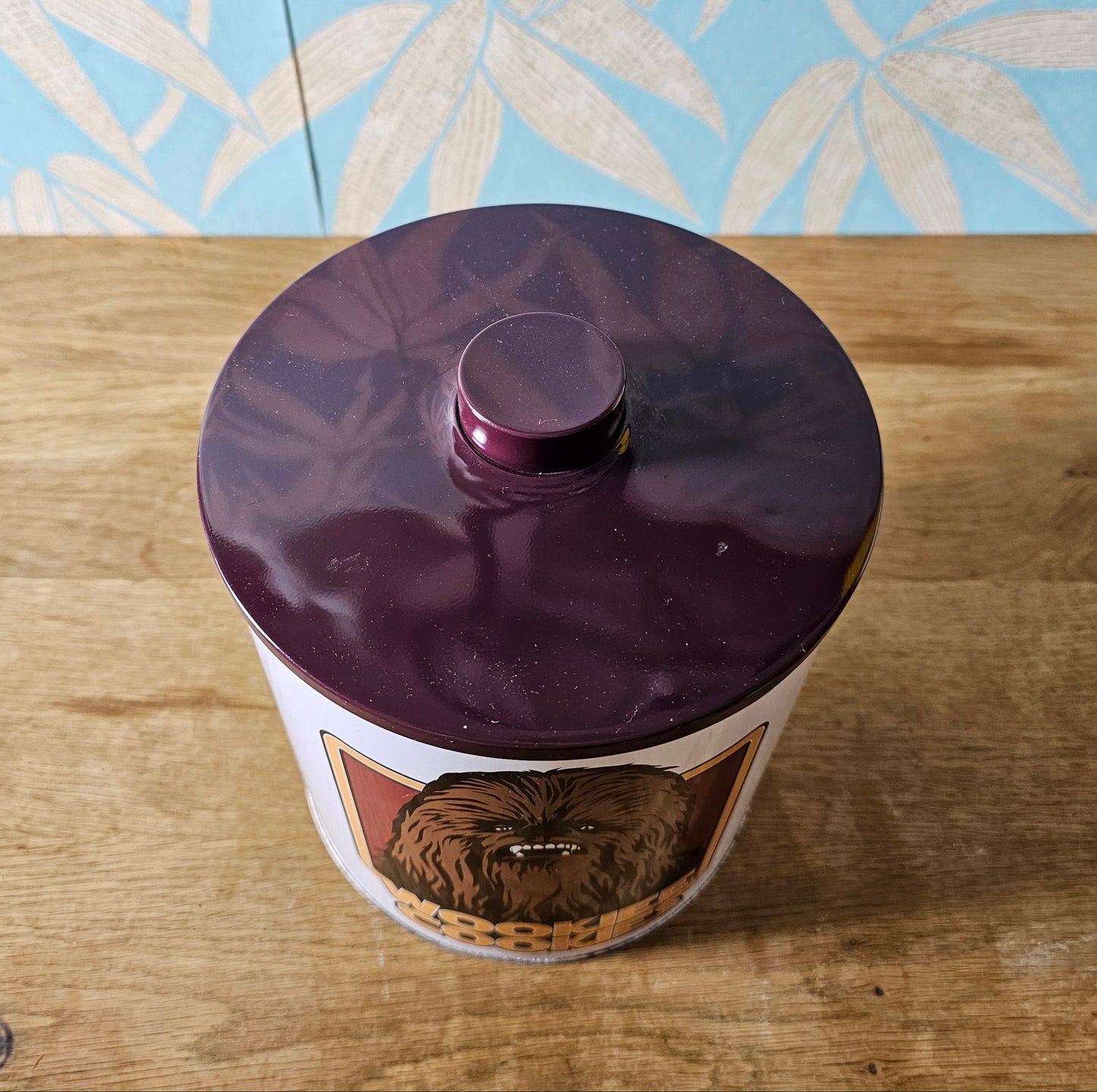Half Moon Bay retro Wookiee Cookies biscuit barrel tin